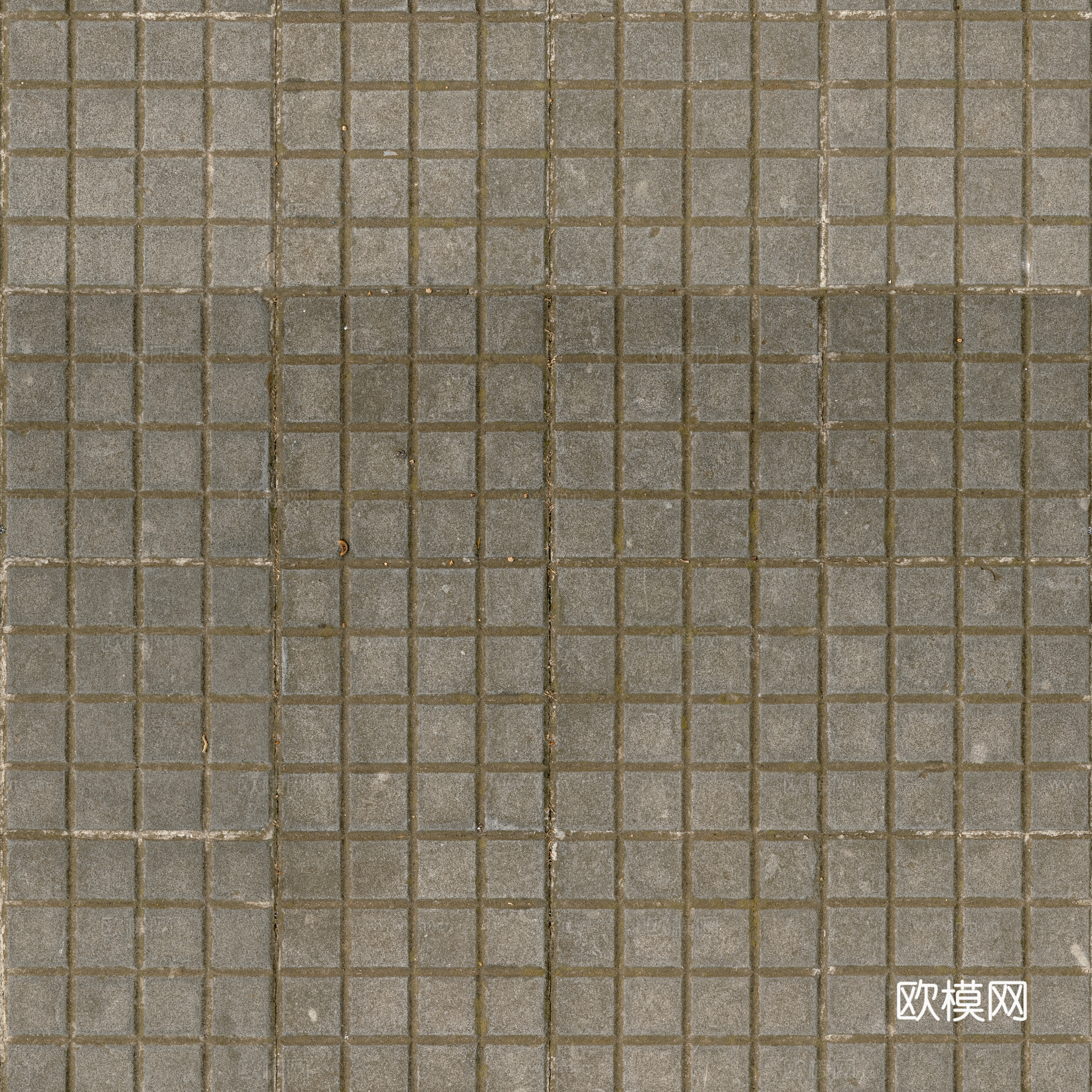 无缝地砖水泥砖铺路砖户外砖广场砖 PBR材质贴图 2k