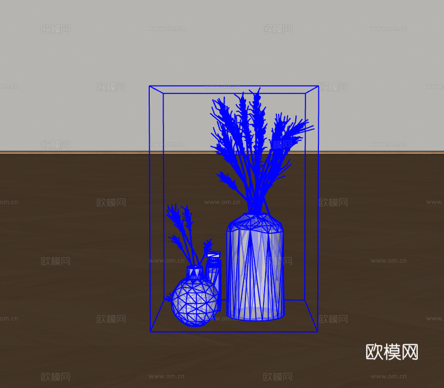 花瓶摆件su模型