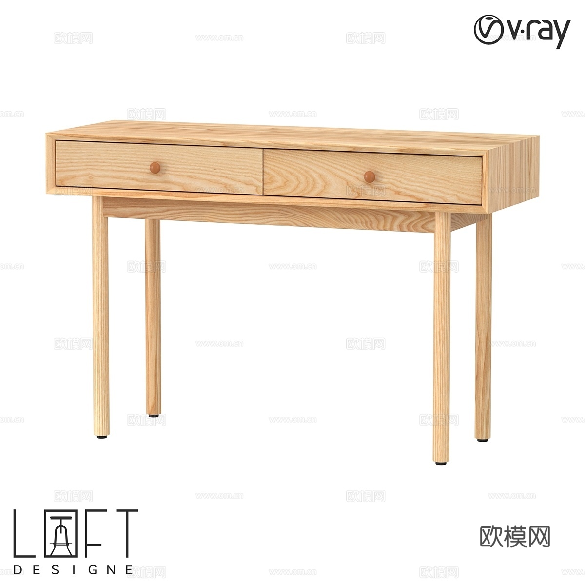 台式家具 LoftDesigne 7113 型号3d模型