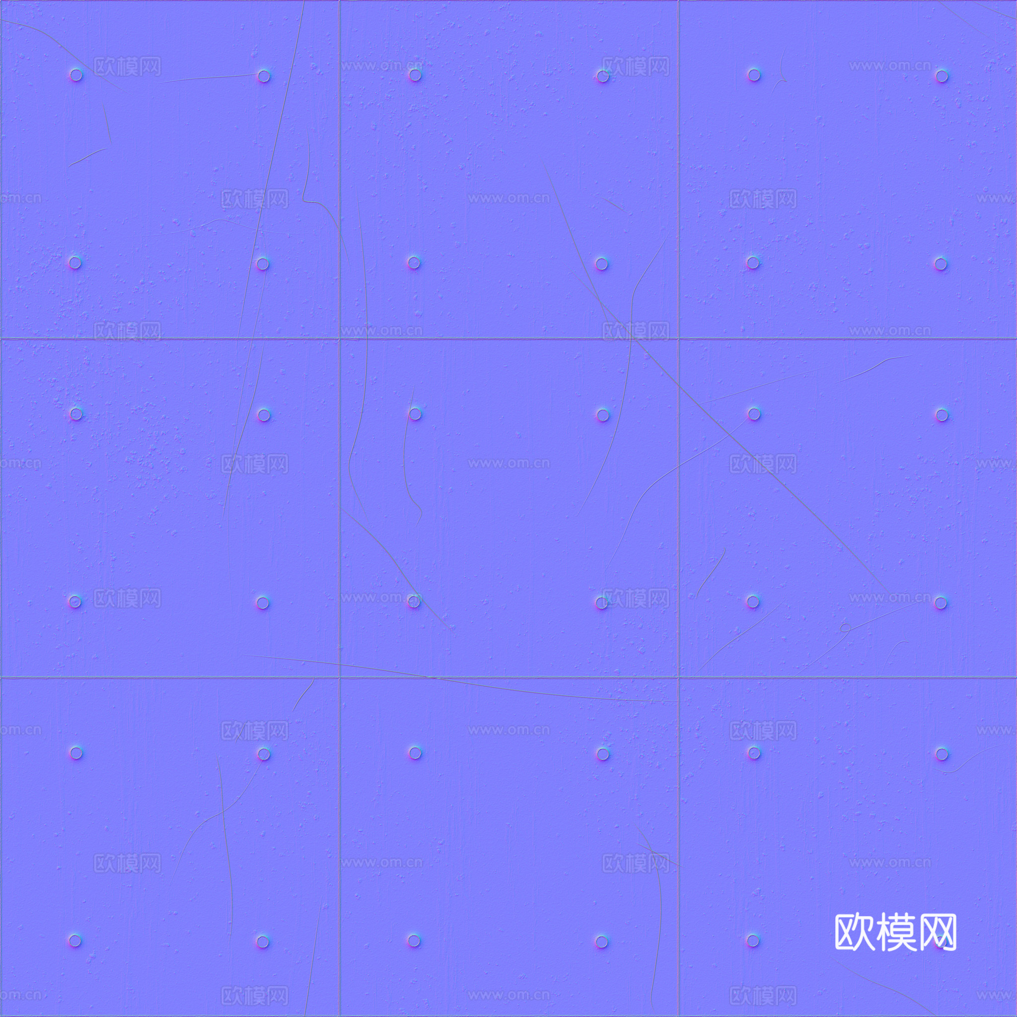 无缝混凝土清水混凝土水泥墙面 PBR材质贴图 2k