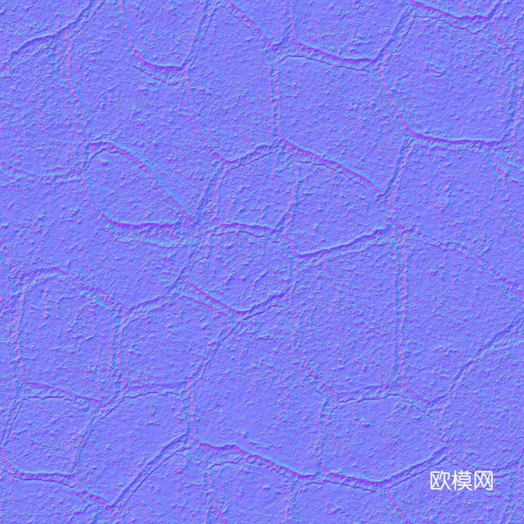 无缝地砖石砖石板铺路砖户外砖广场砖 PBR材质贴图 2k