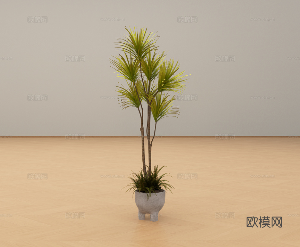 绿植盆栽su模型