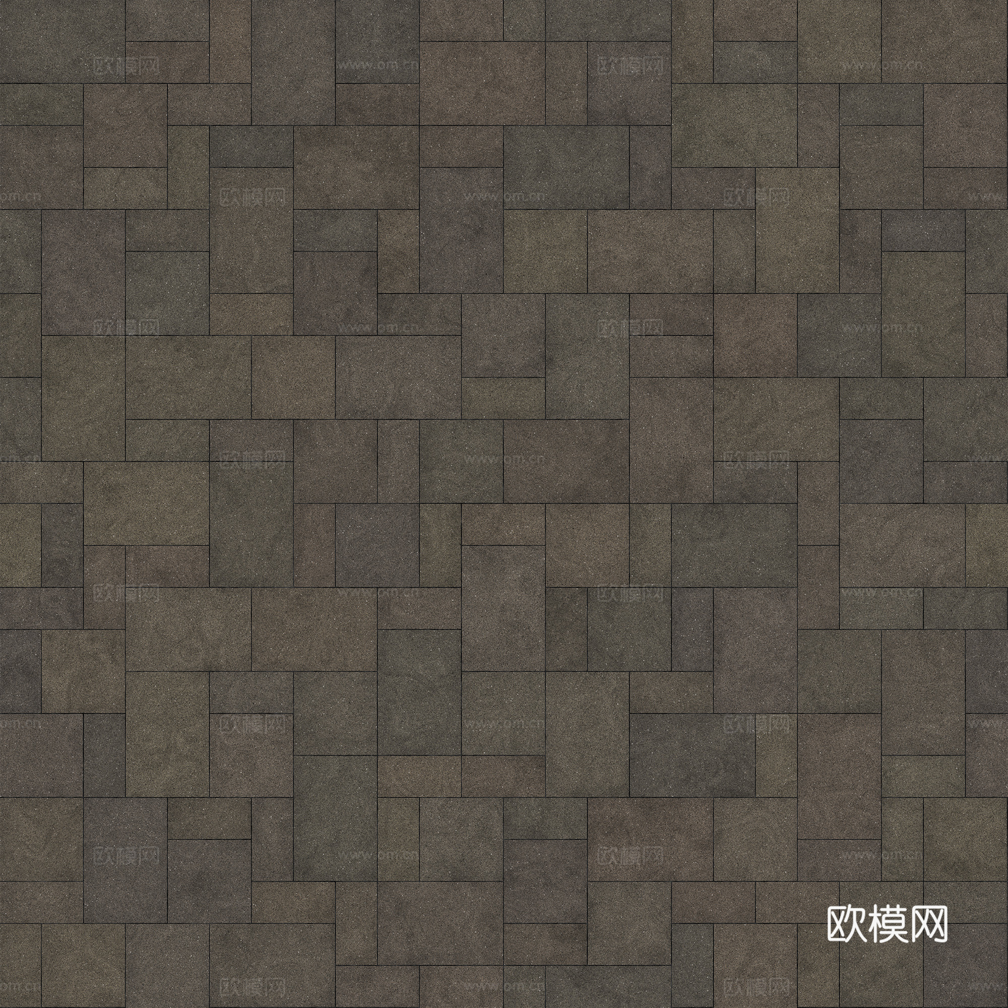 无缝地砖水泥砖铺路砖户外砖广场砖 PBR材质贴图 2k