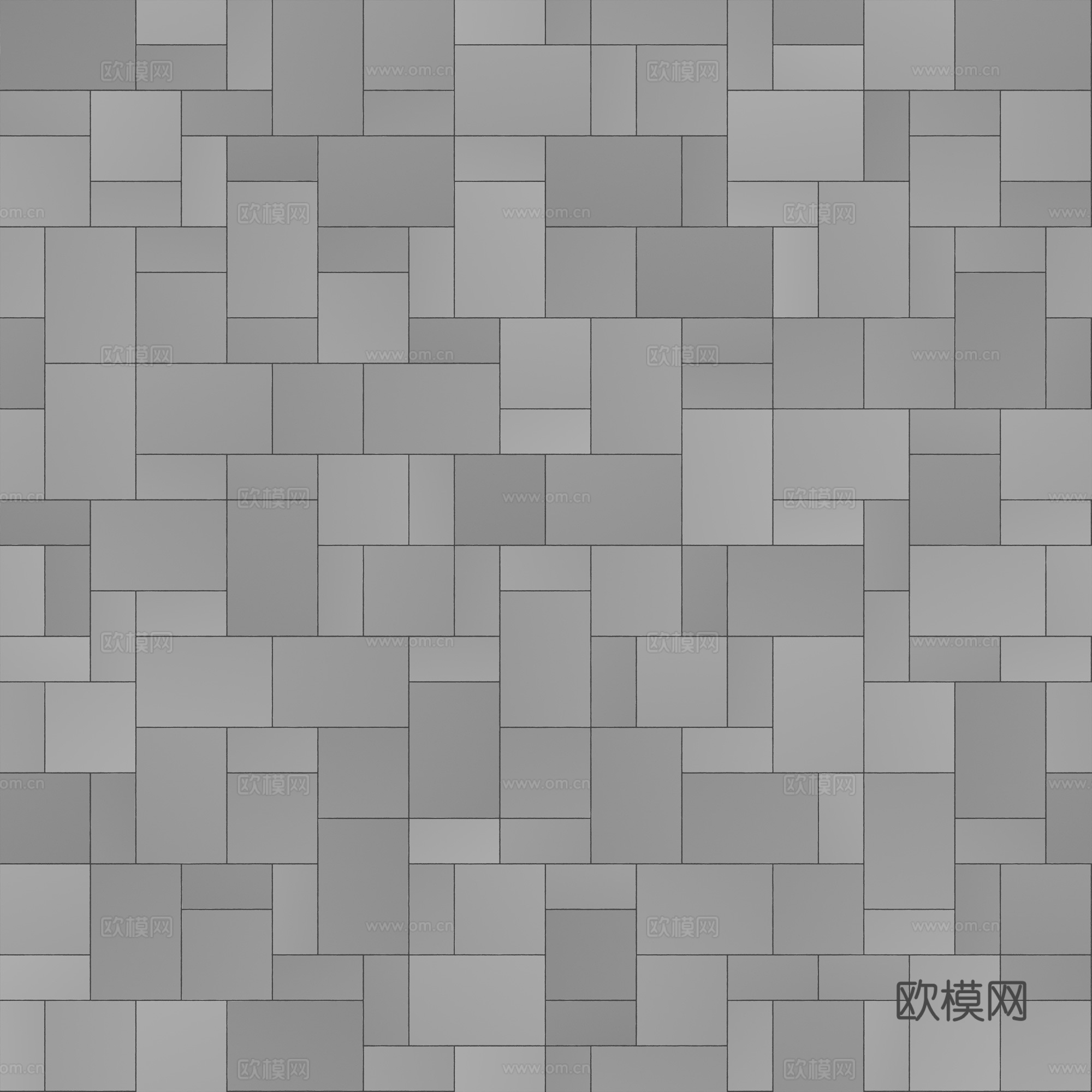 无缝地砖水泥砖铺路砖户外砖广场砖 PBR材质贴图 2k
