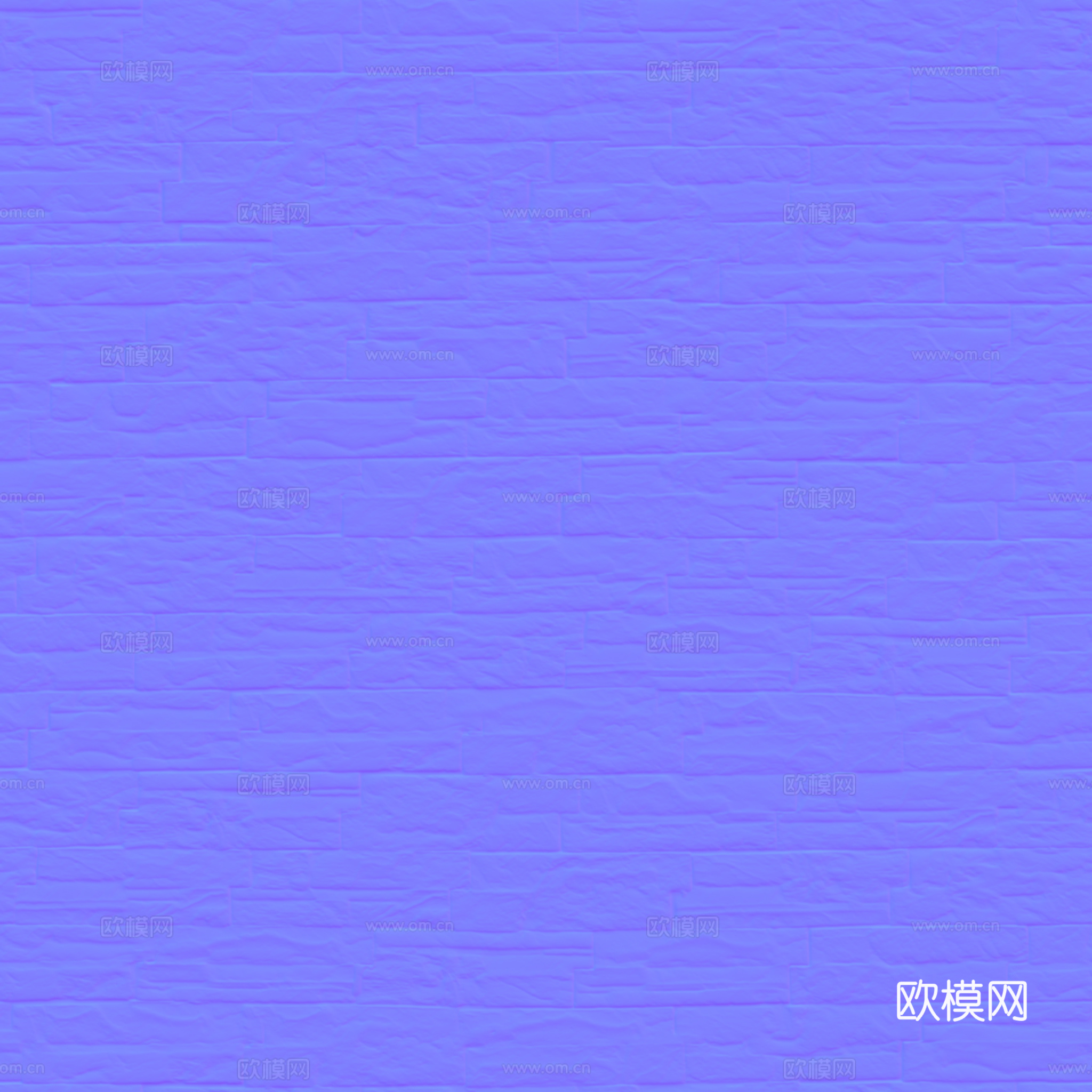 无缝墙砖石砖户外砖PU石 PBR材质贴图 2k