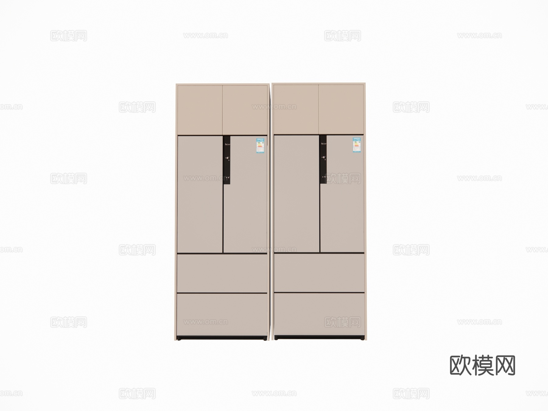 家电 冰箱su模型