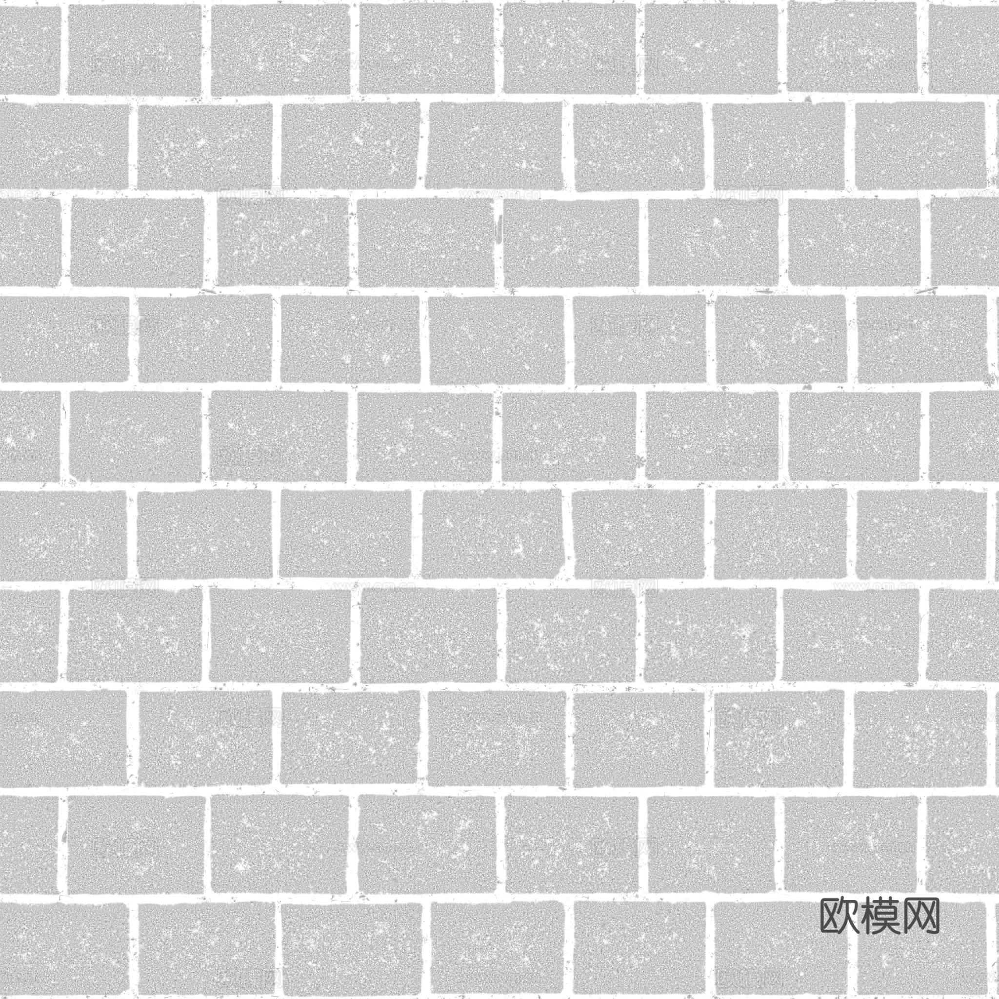 无缝地砖水泥砖铺路砖户外砖广场砖 PBR材质贴图 2k