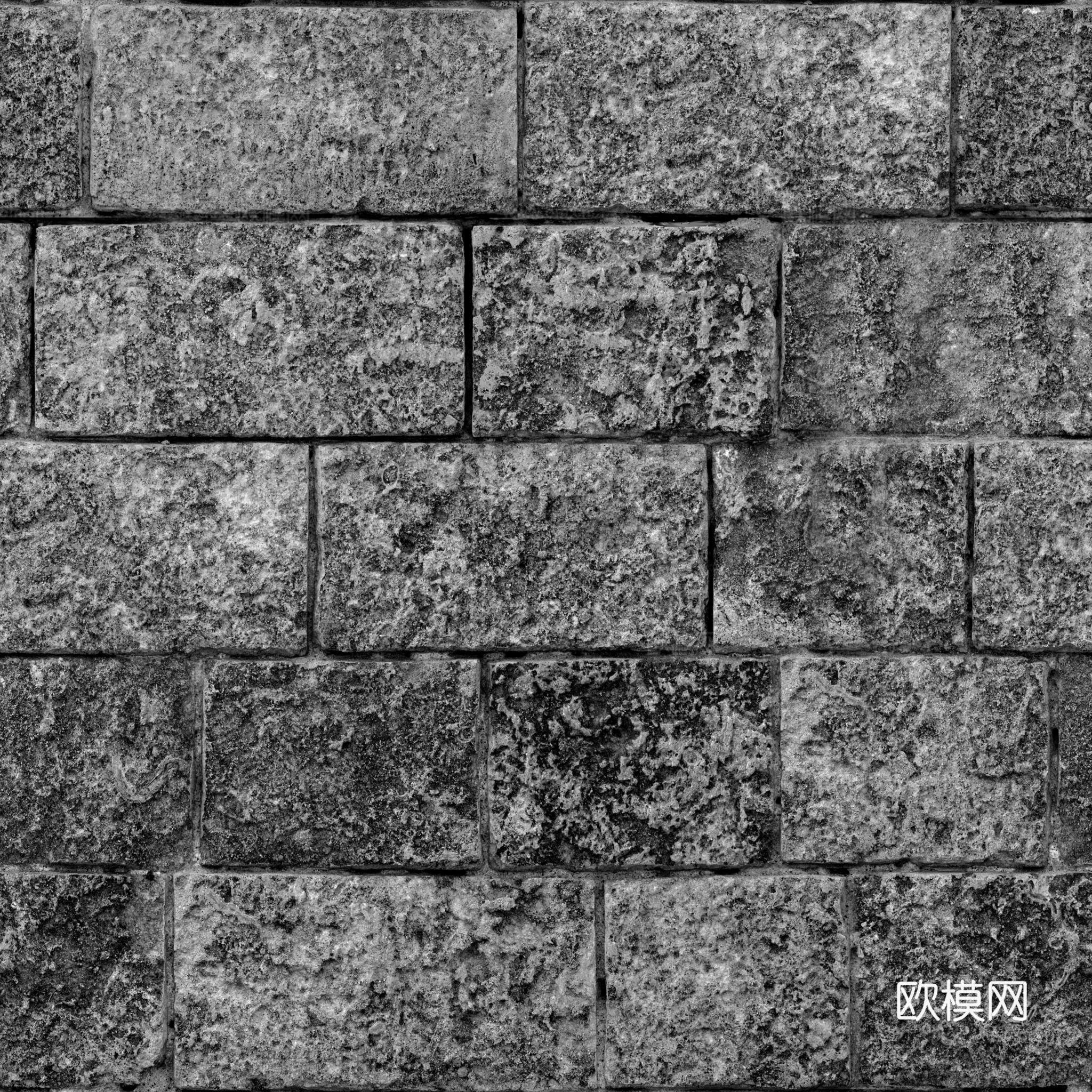 无缝地砖墙砖水泥砖铺路砖户外砖 PBR材质贴图 2k
