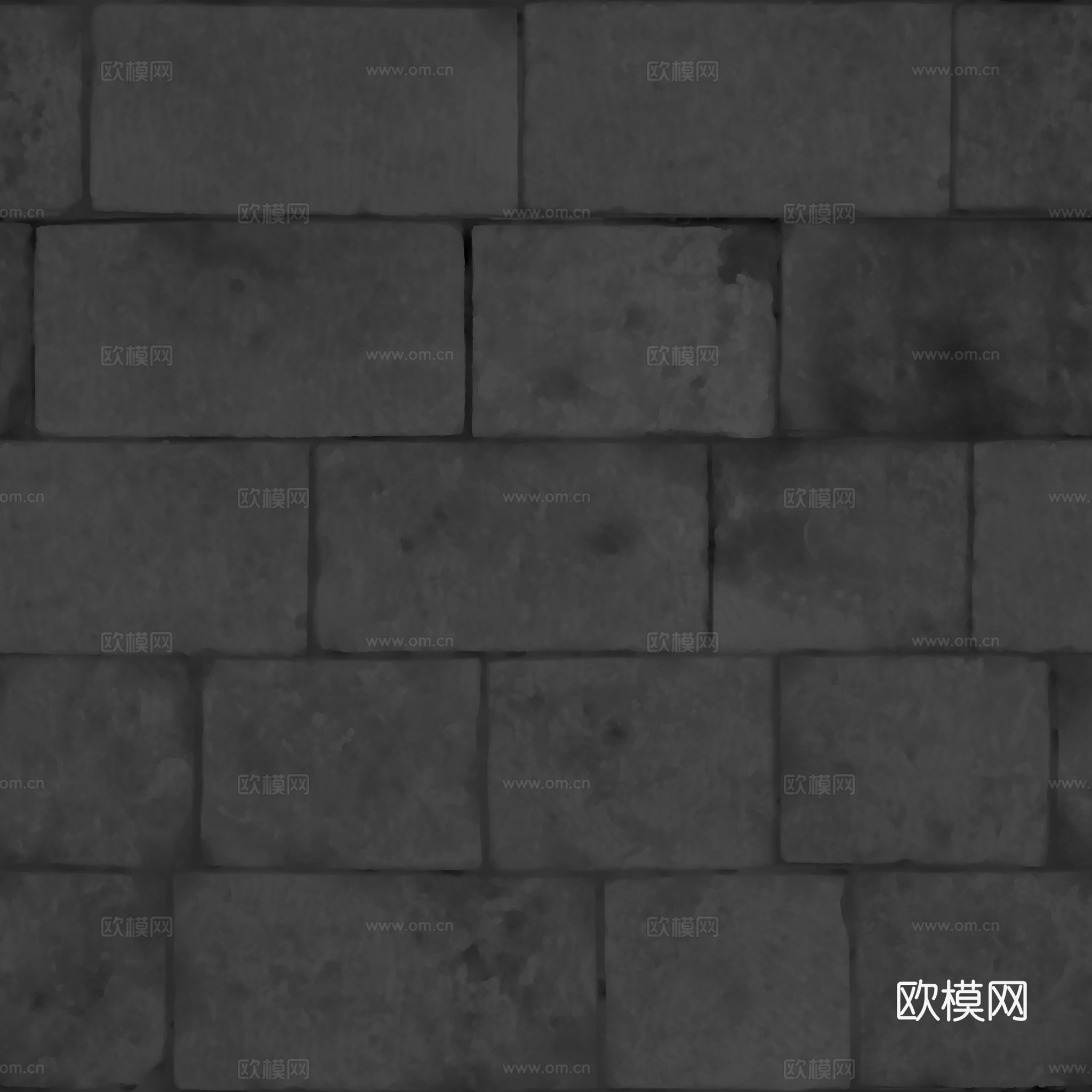 无缝地砖墙砖水泥砖铺路砖户外砖 PBR材质贴图 2k