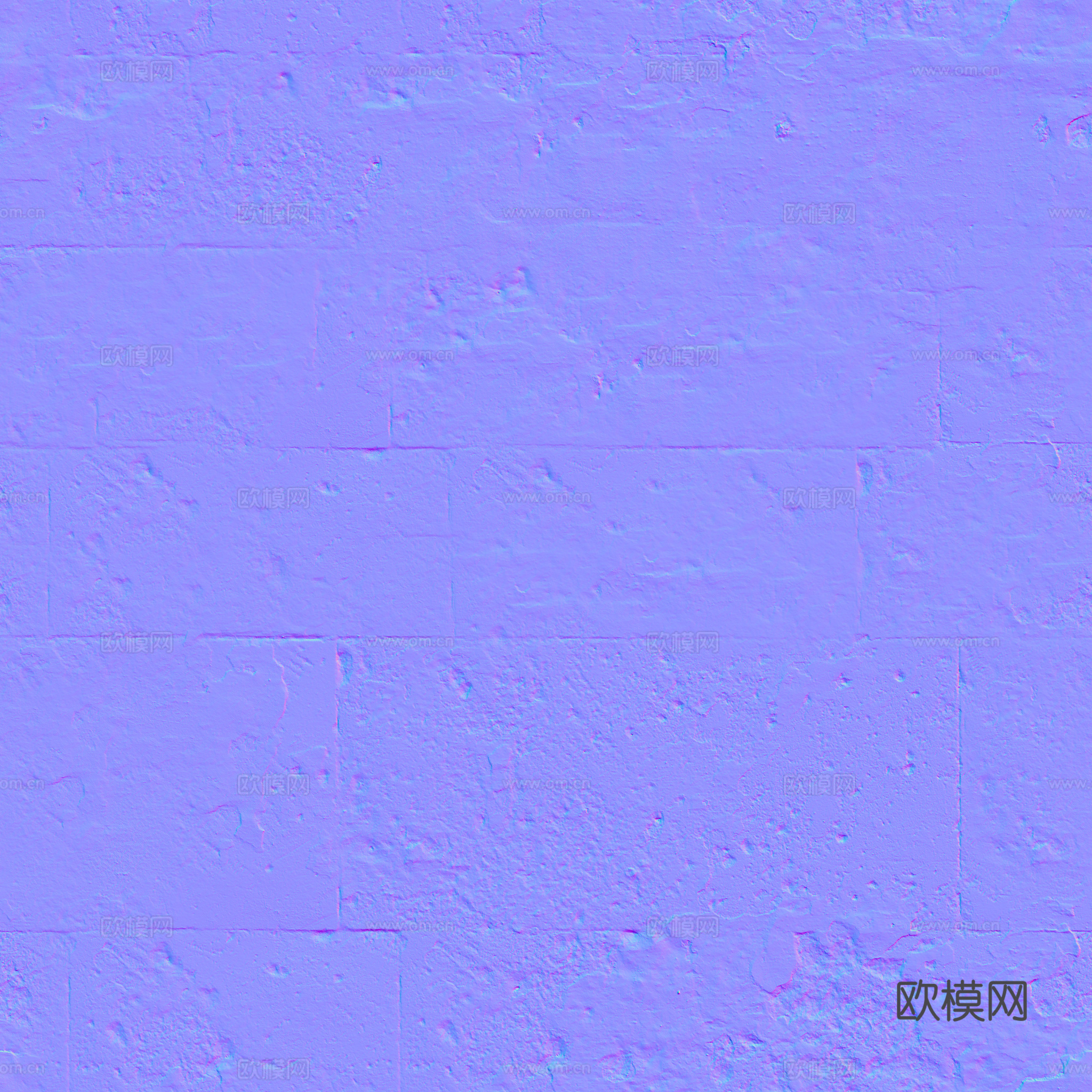 无缝地砖墙砖水泥砖铺路砖户外砖 PBR材质贴图 2k