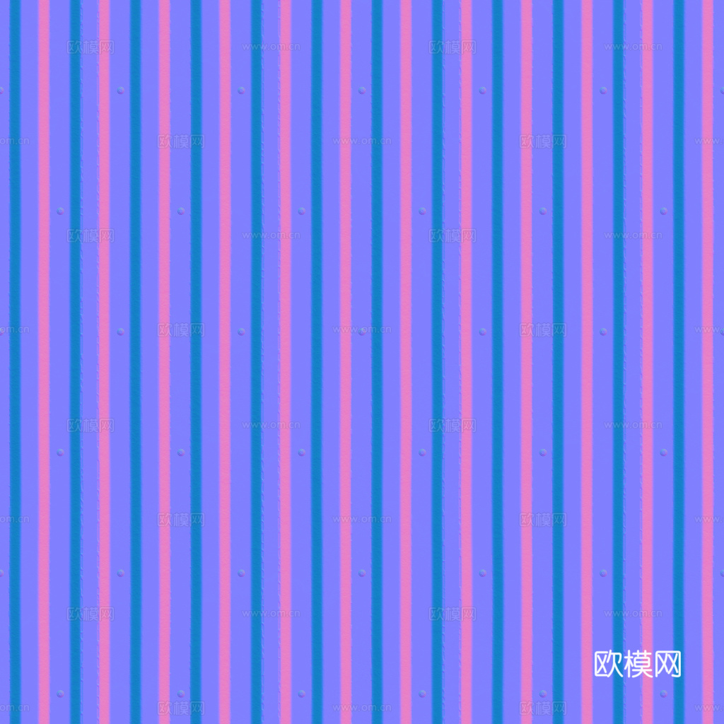 无缝金属波纹板 PBR材质贴图 1k