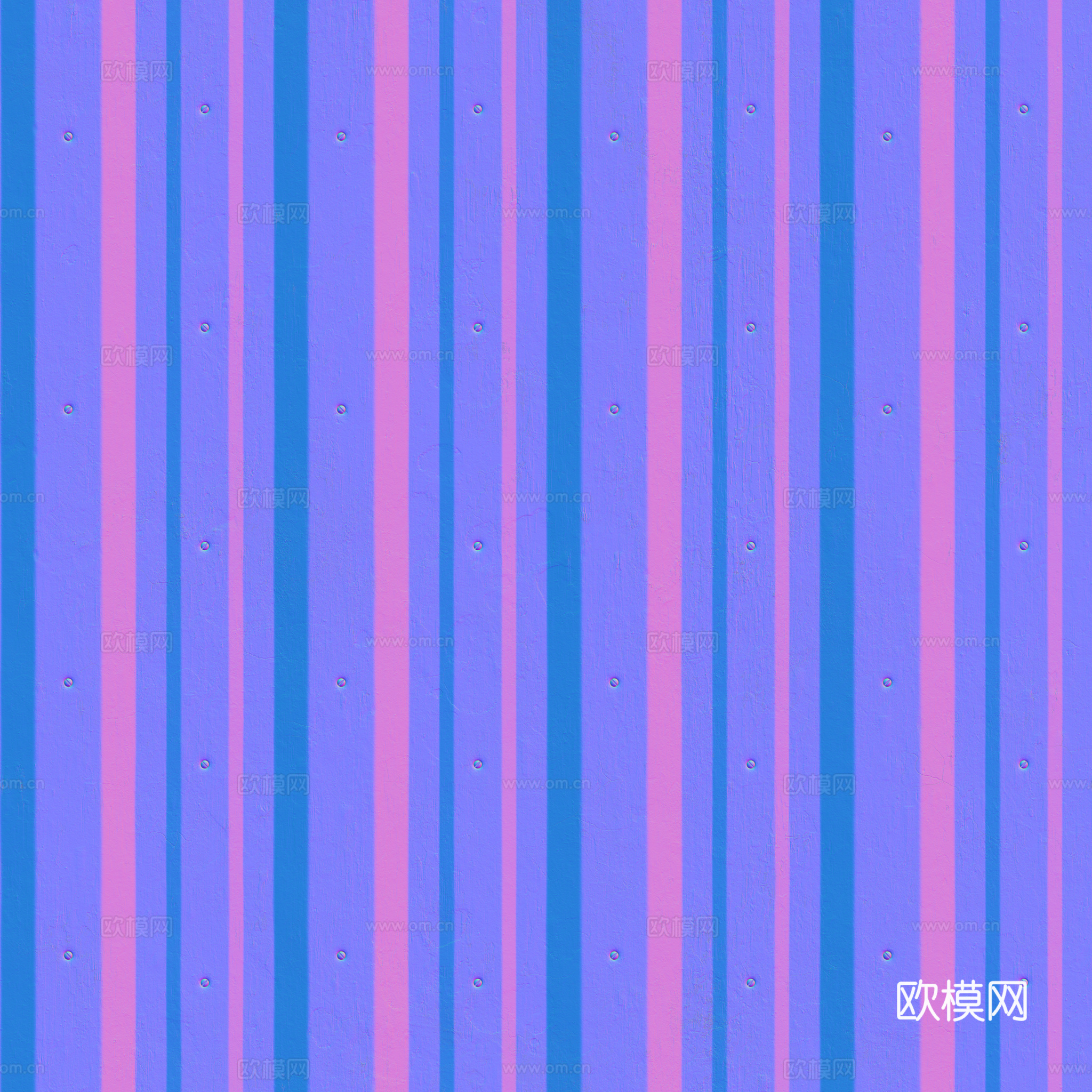 无缝金属波纹板波浪板 PBR材质贴图 2k