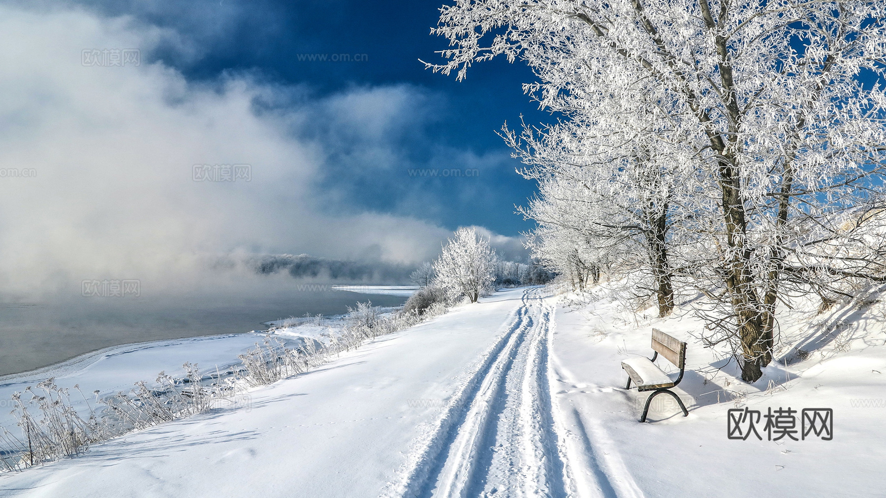 冬季户外雪景