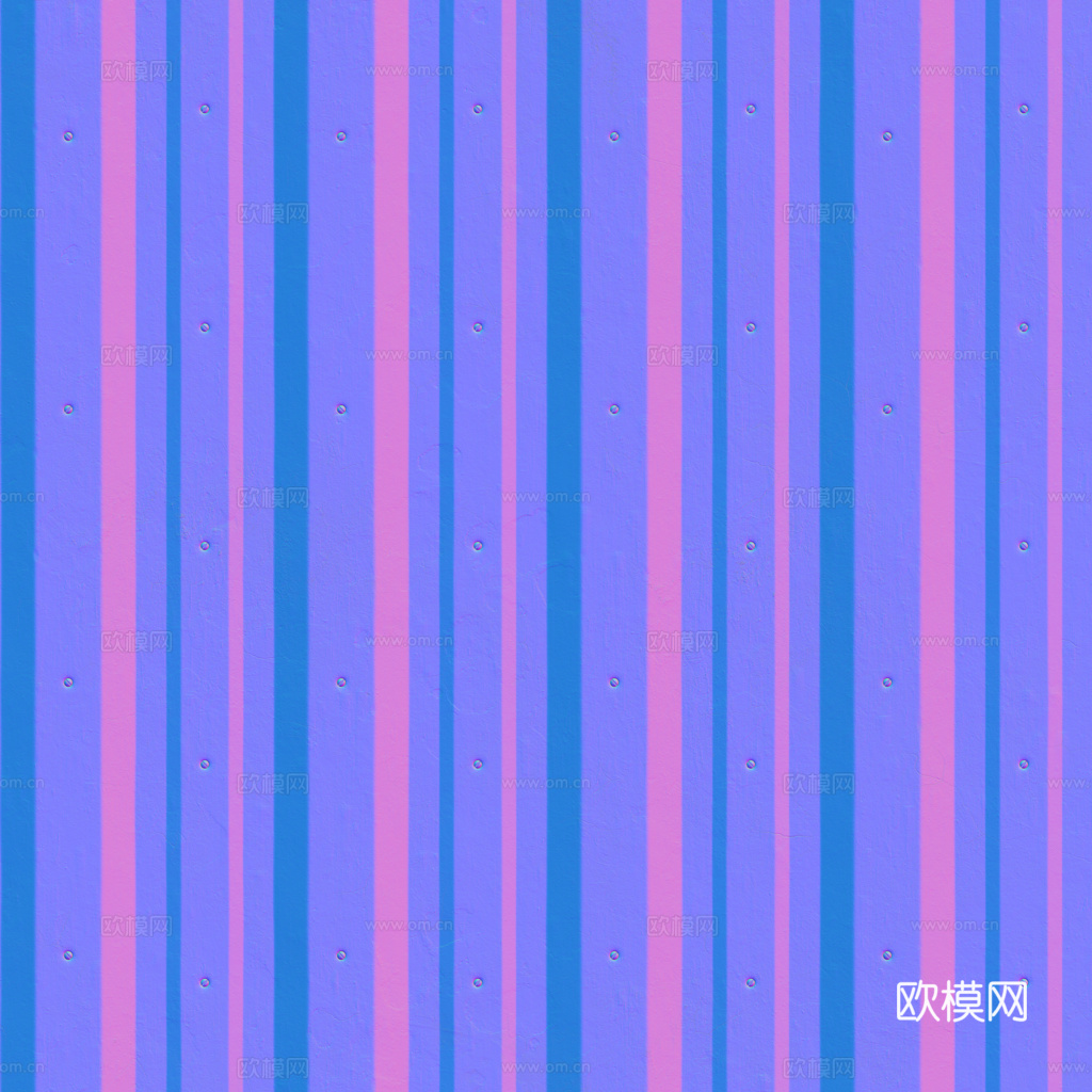 无缝金属波纹板波浪板 PBR材质贴图 1k