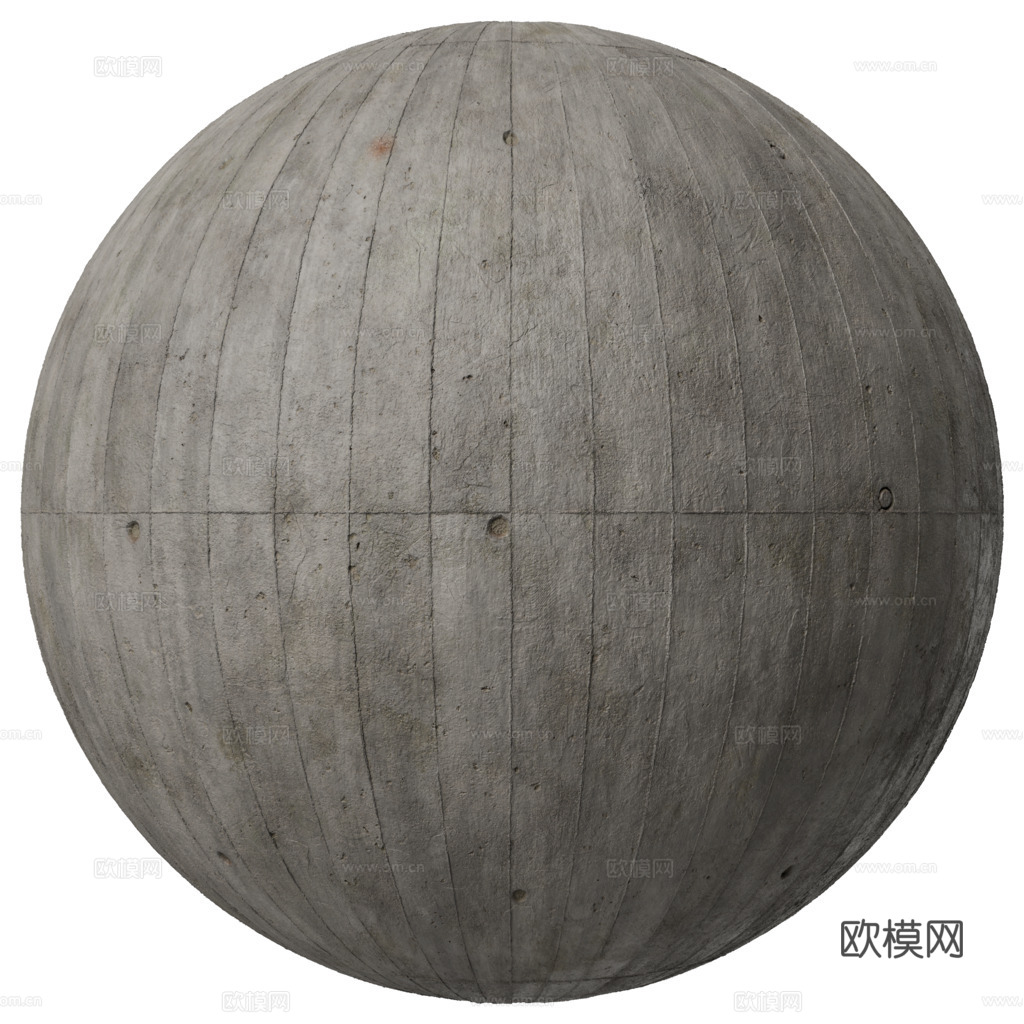 无缝装饰混凝土清水混凝土 PBR材质贴图 2k