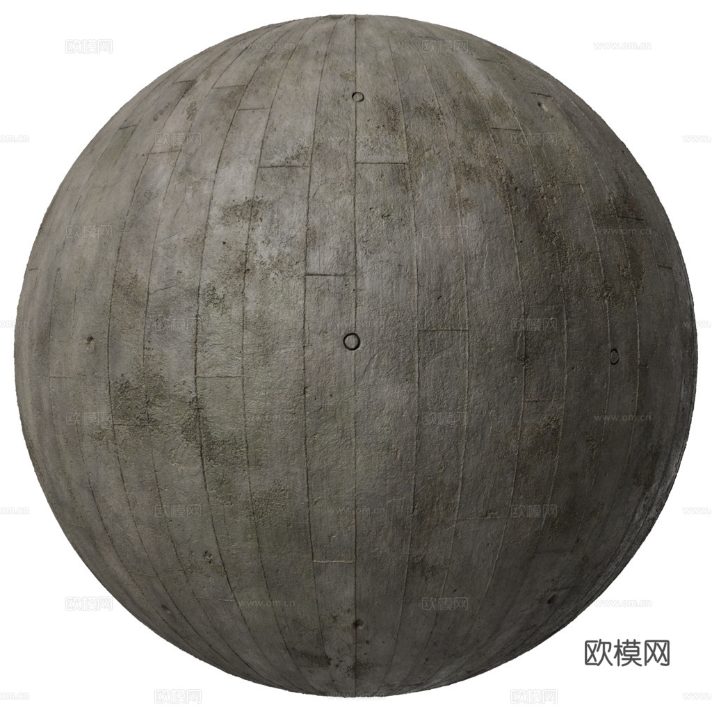 无缝装饰混凝土清水混凝土 PBR材质贴图 1k
