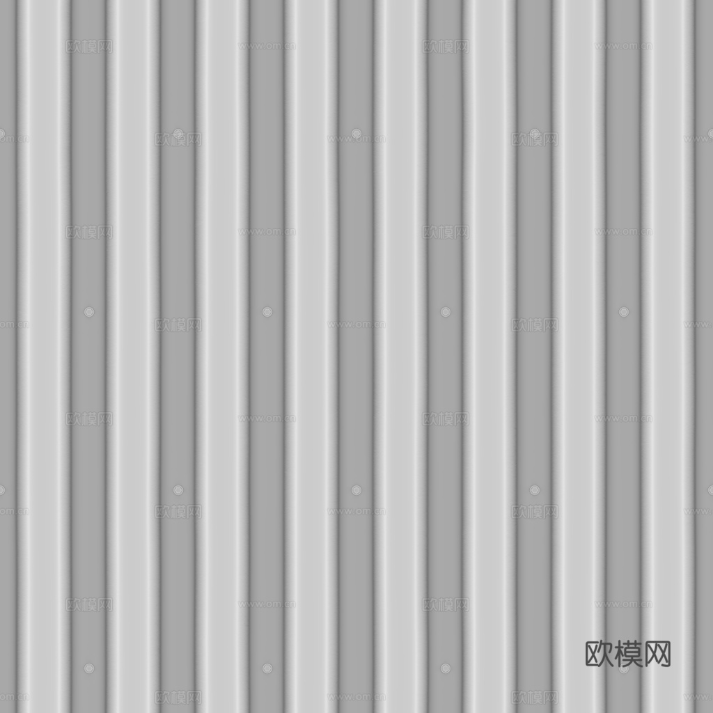 无缝金属波纹板 PBR材质贴图 1k