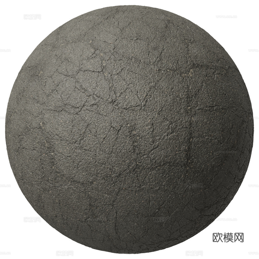 无缝沥青地面水泥地面 PBR材质贴图 1k