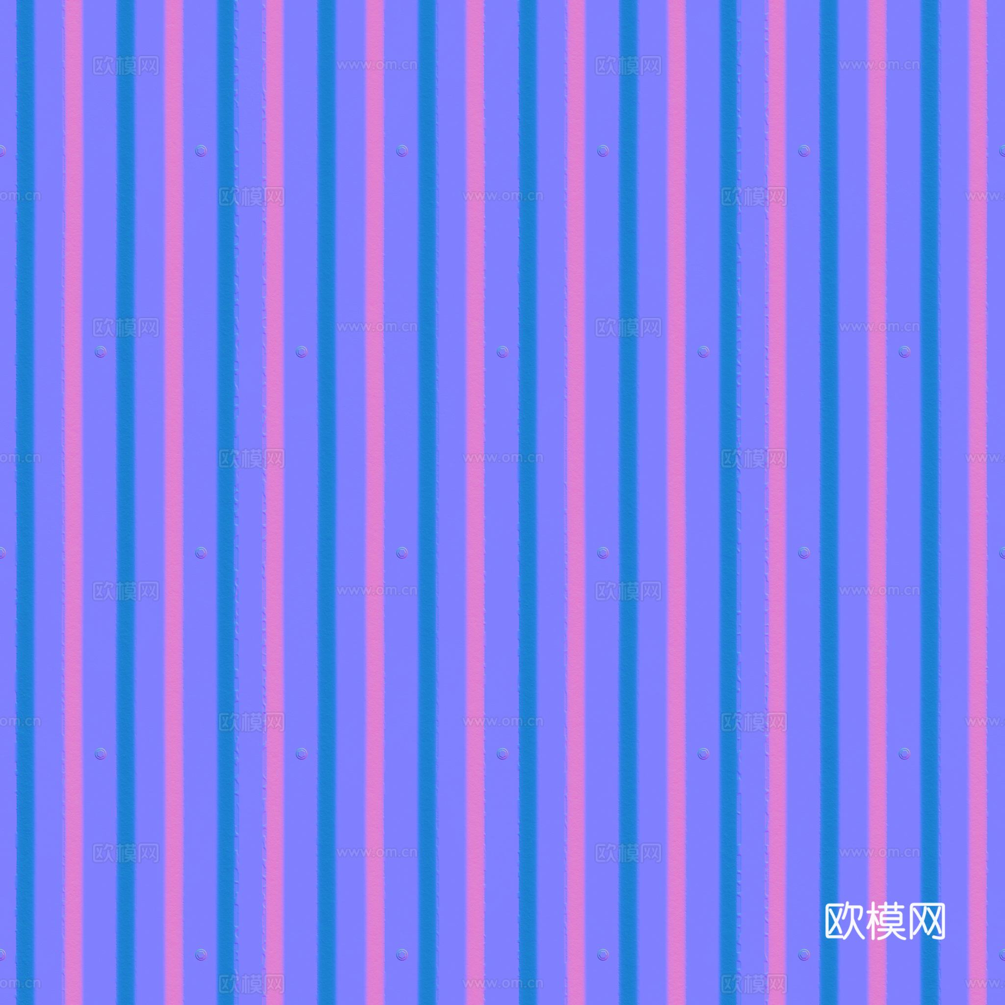 无缝金属波纹板波浪板 PBR材质贴图 2k