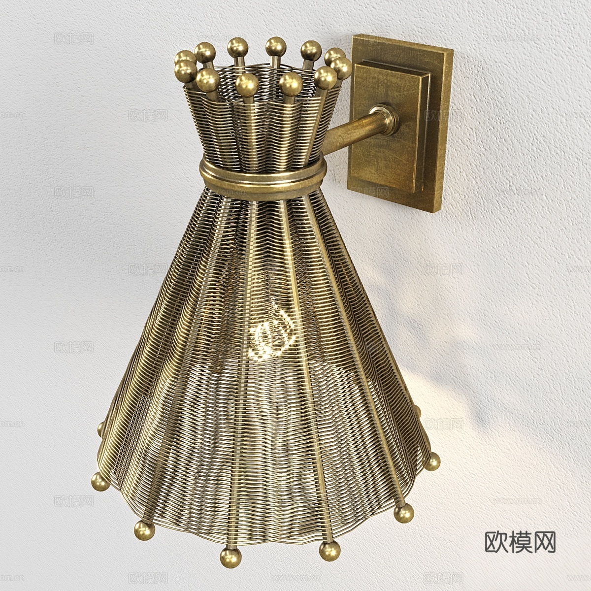 Kon Tiki Eichholtz壁灯3d模型