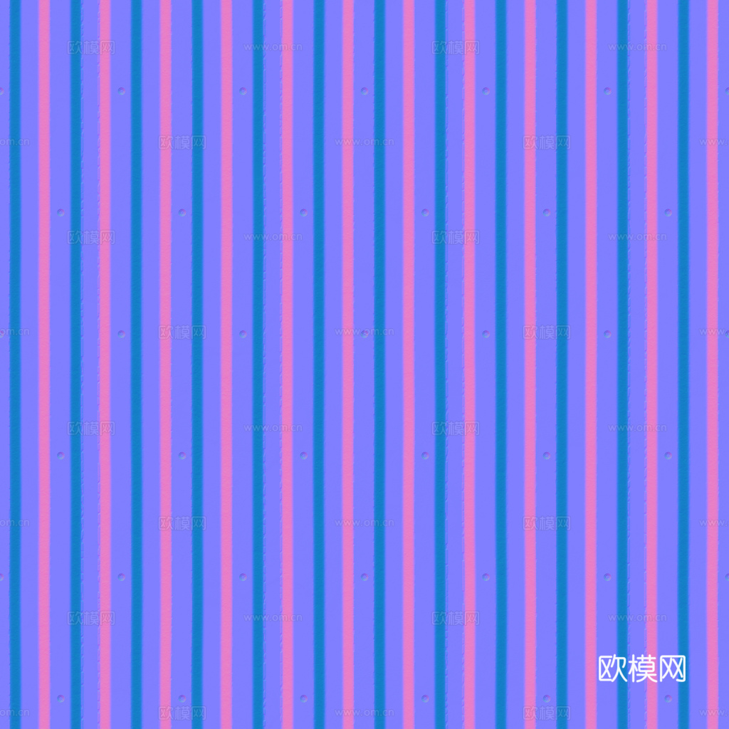 无缝金属波纹板 PBR材质贴图 1k