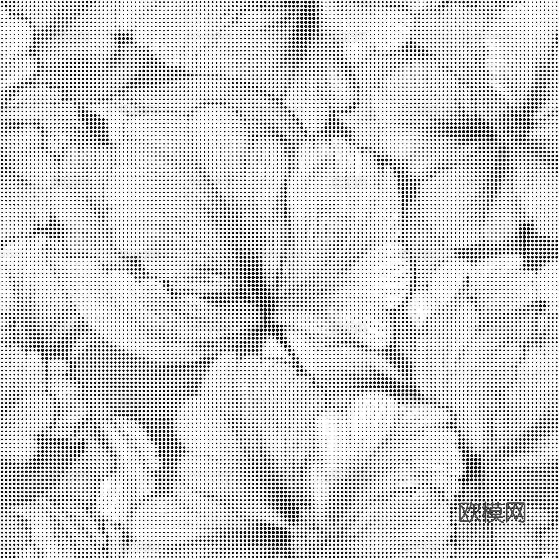 无缝复古轻奢自然花朵图案渐变几何穿孔板