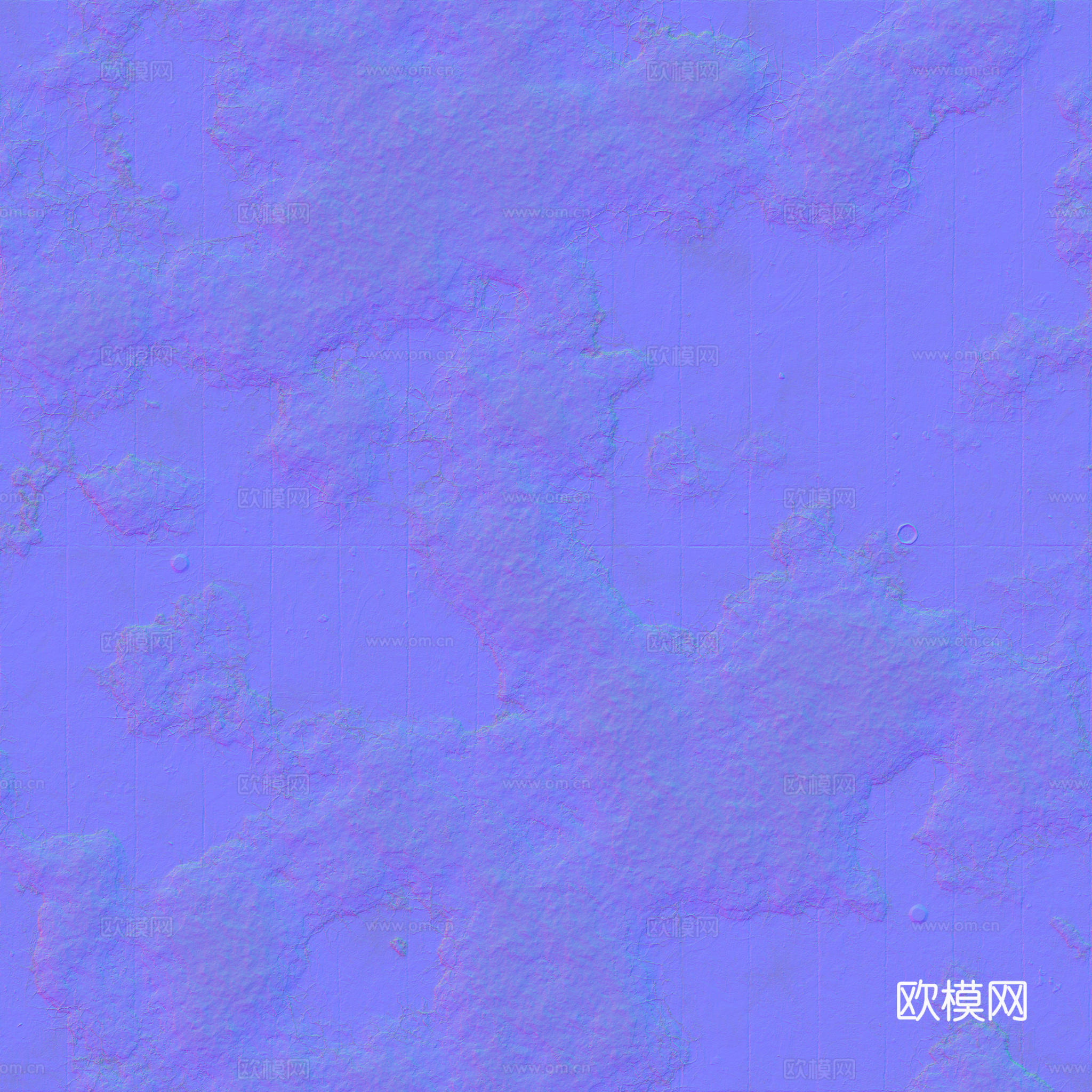 无缝破旧装饰混凝土清水混凝土 PBR材质贴图 2k