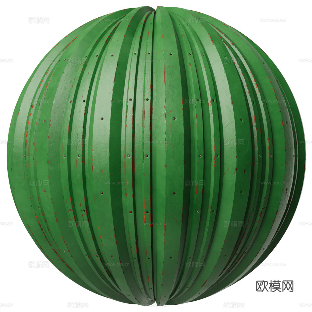 无缝金属波纹板波浪板 PBR材质贴图 2k