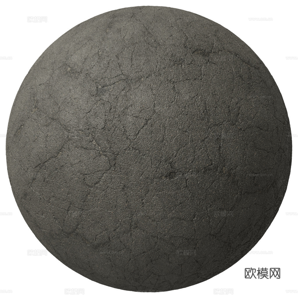 无缝沥青地面水泥地面 PBR材质贴图 1k