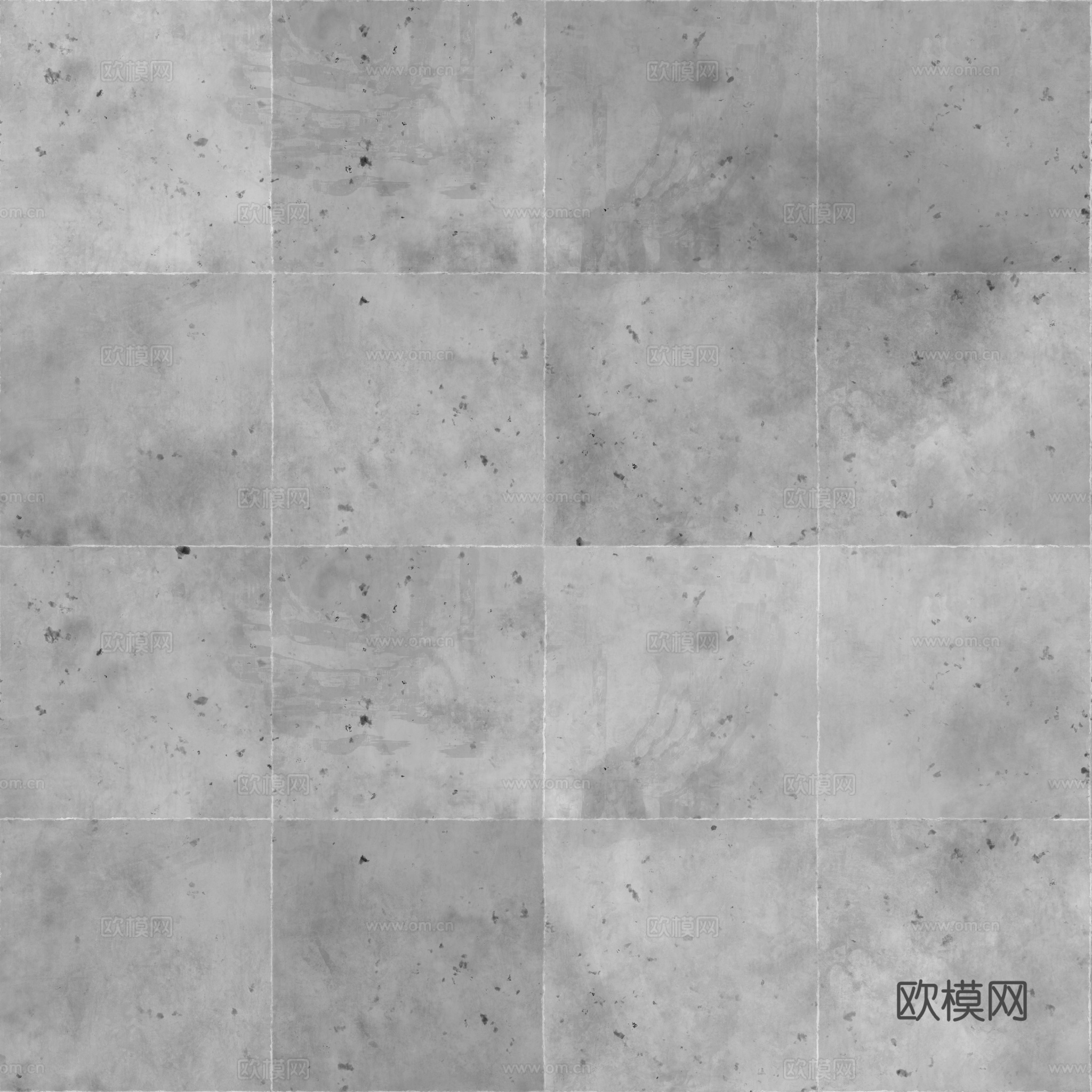 无缝装饰混凝土清水混凝土 PBR材质贴图 2k