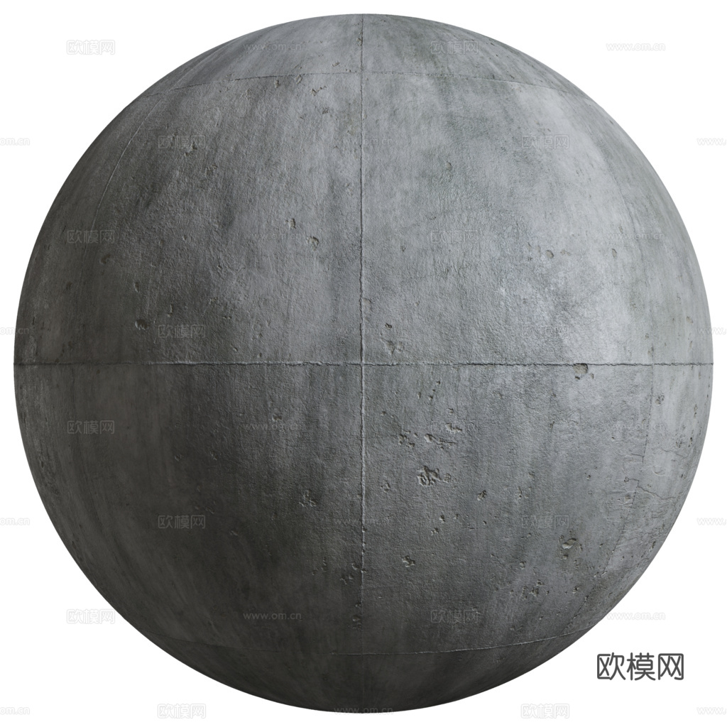 无缝装饰混凝土清水混凝土 PBR材质贴图 2k