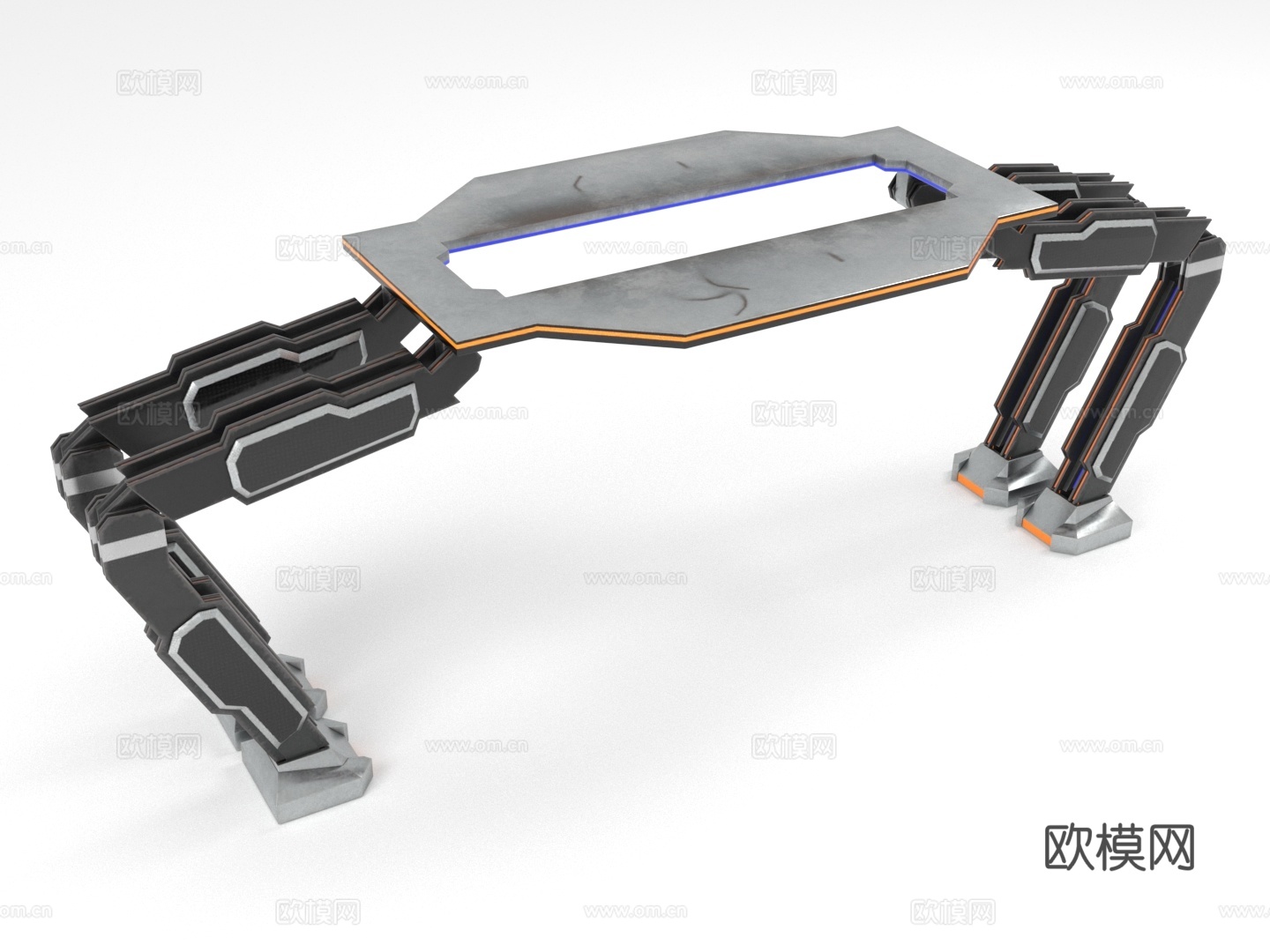 桌子 科技桌 未来风桌 多功能桌 游戏桌3d模型