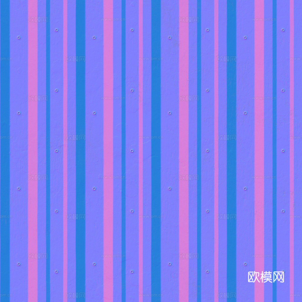 无缝金属波纹板波浪板 PBR材质贴图 1k