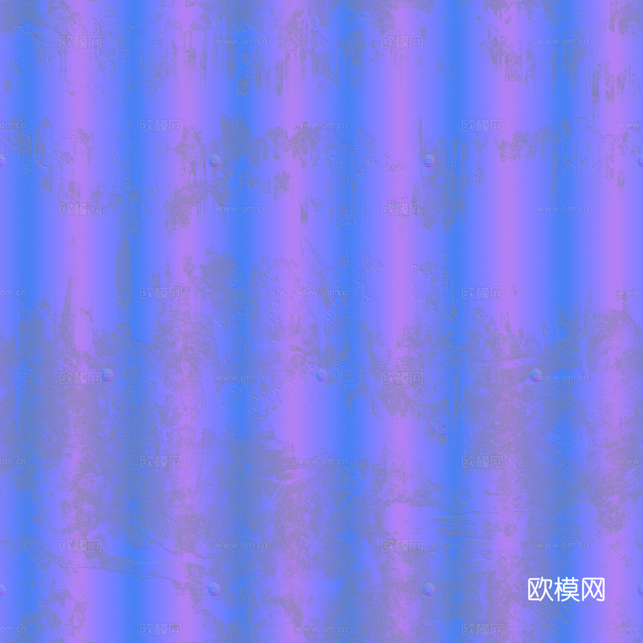 无缝金属波纹板波浪板 PBR材质贴图 2k