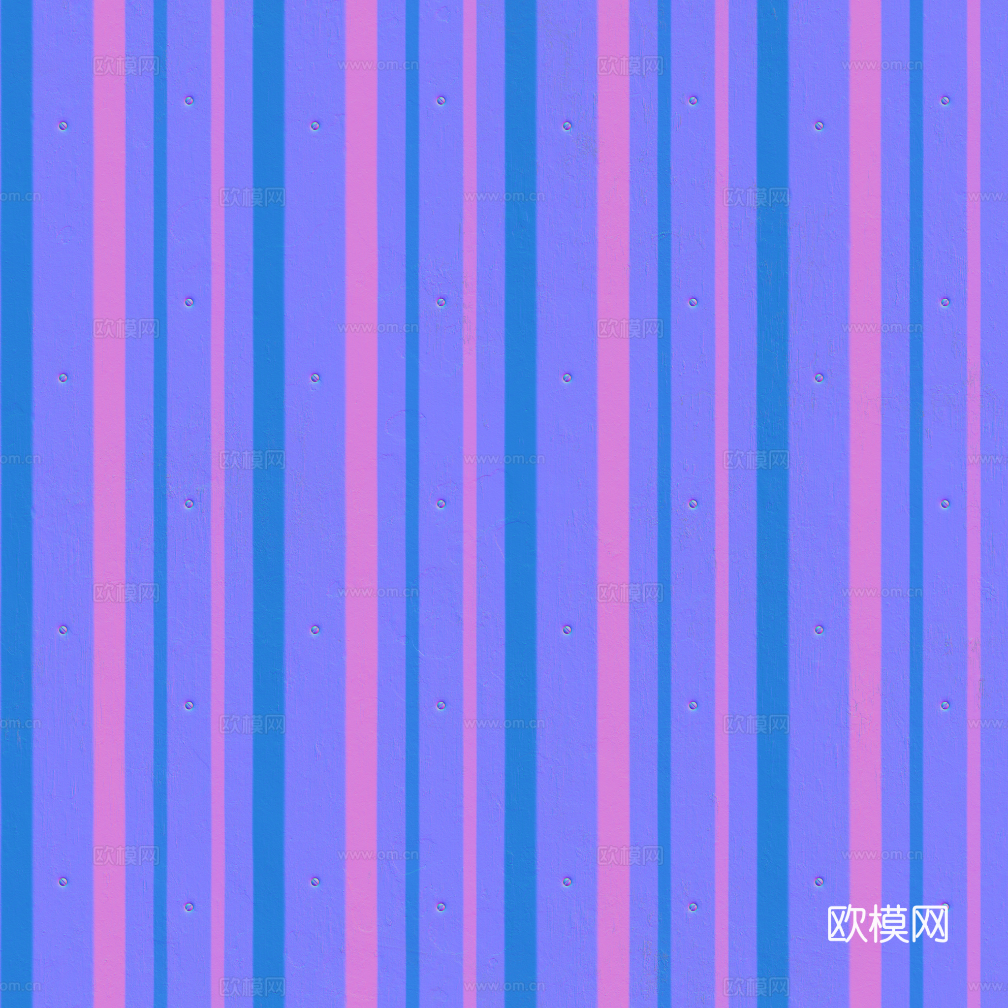 无缝金属波纹板波浪板 PBR材质贴图 2k