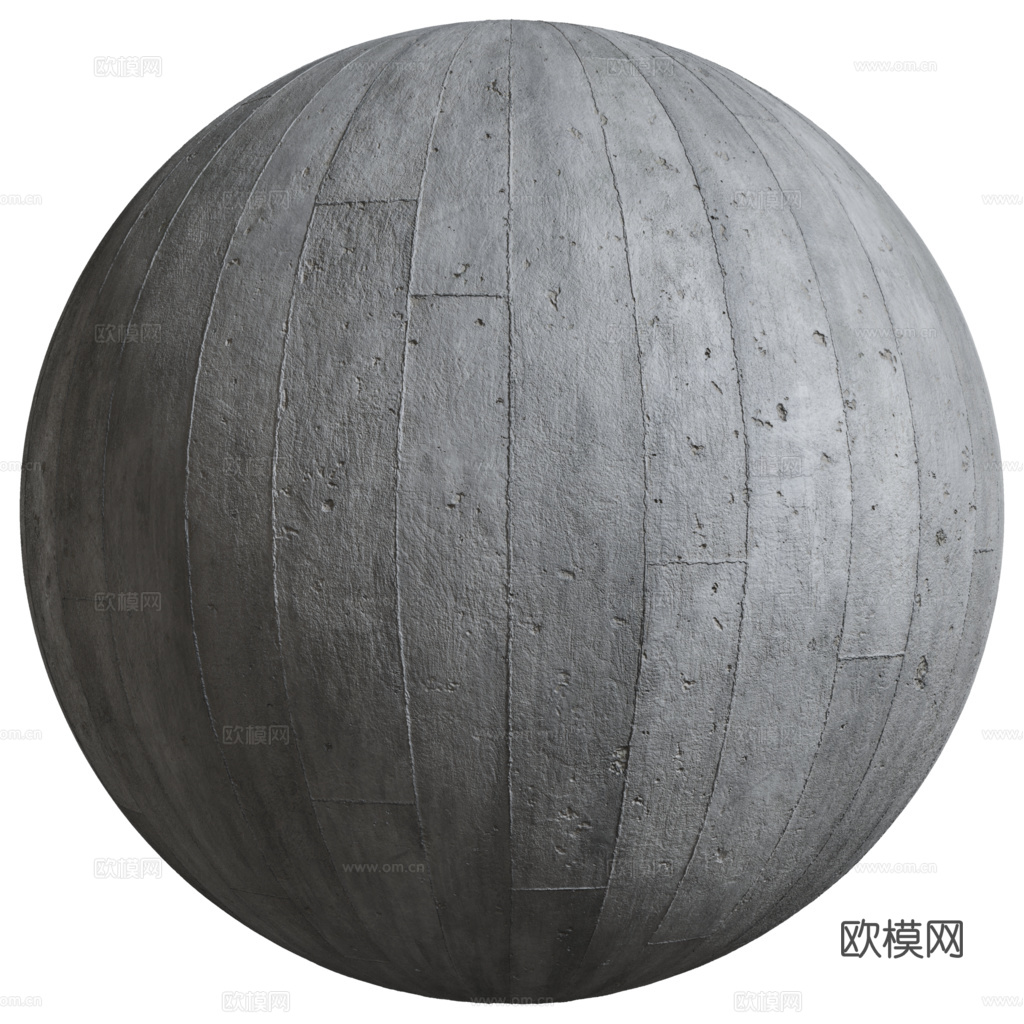 无缝装饰混凝土清水混凝土 PBR材质贴图 2k