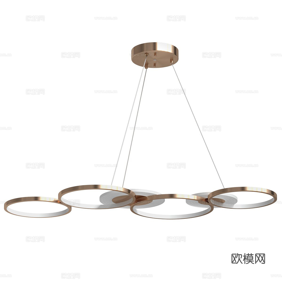 环形吊灯 金属吊灯 客厅吊灯su模型
