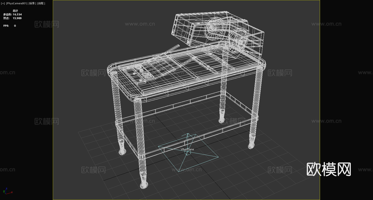 工作台 工业设备 多功能操作台 机械臂工作站 智能控制台3d模型下载（渲染图6）
