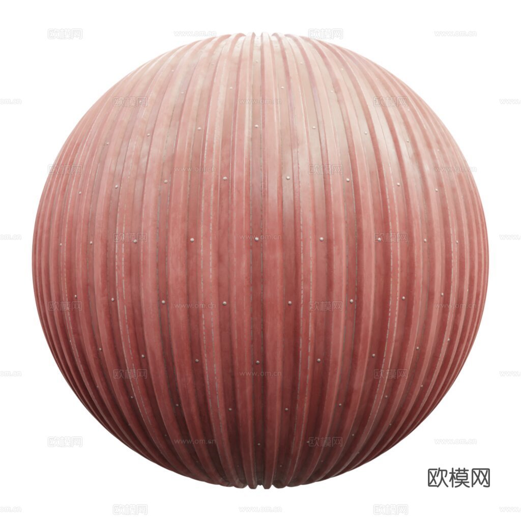 无缝金属波纹板 PBR材质贴图 2k