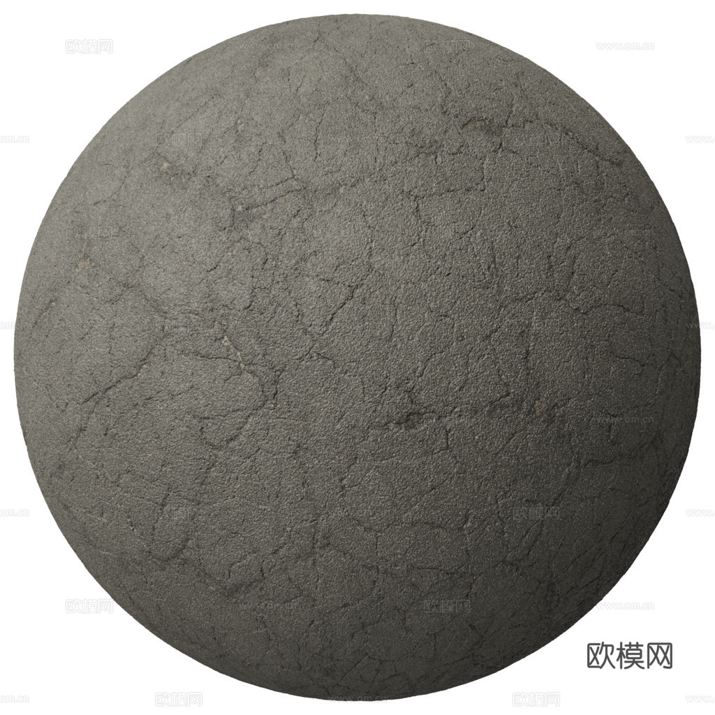 无缝沥青地面水泥地面 PBR材质贴图 2k