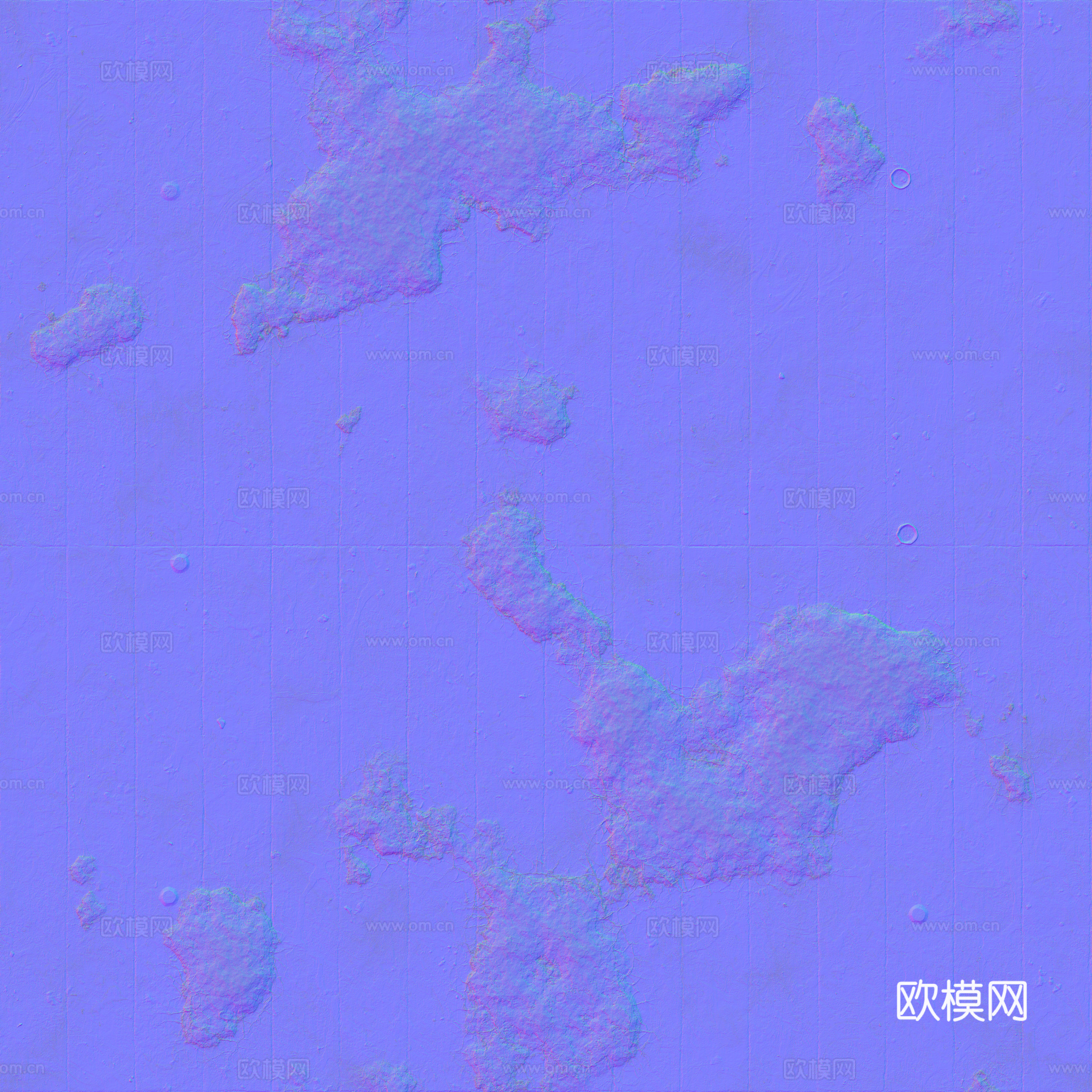 无缝破旧装饰混凝土清水混凝土 PBR材质贴图 2k