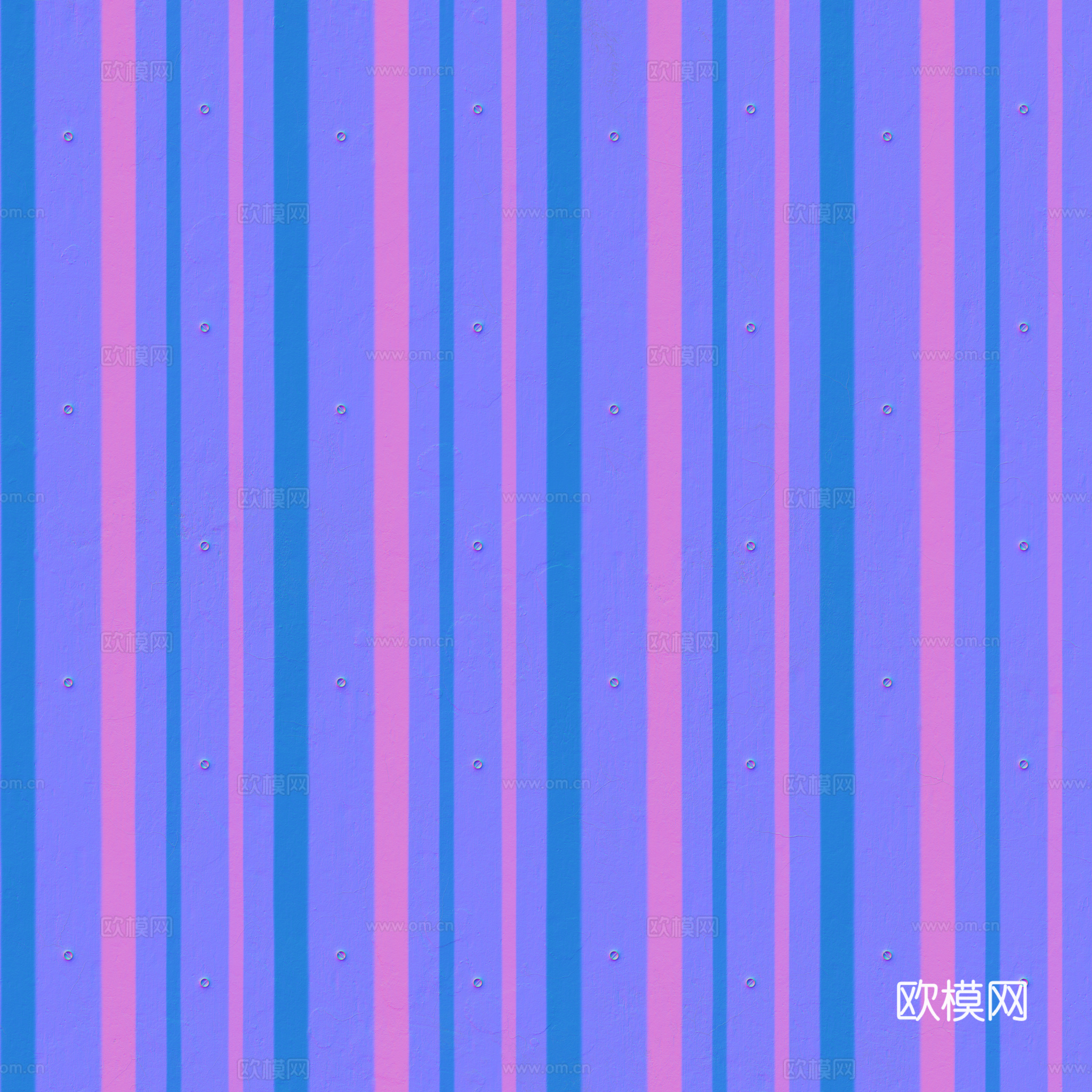 无缝金属波纹板波浪板 PBR材质贴图 2k