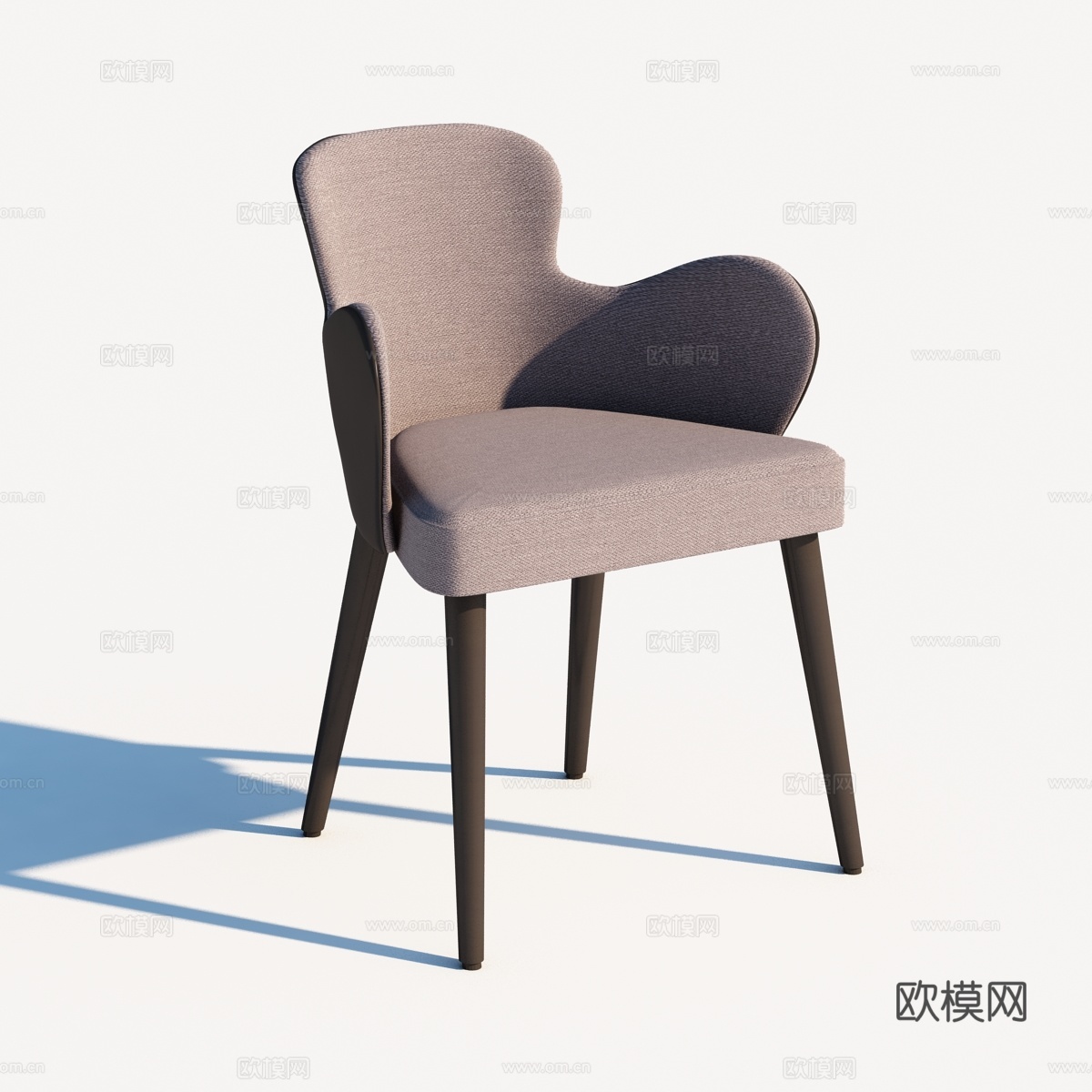 现代休闲椅 布椅书椅 餐椅单椅su模型