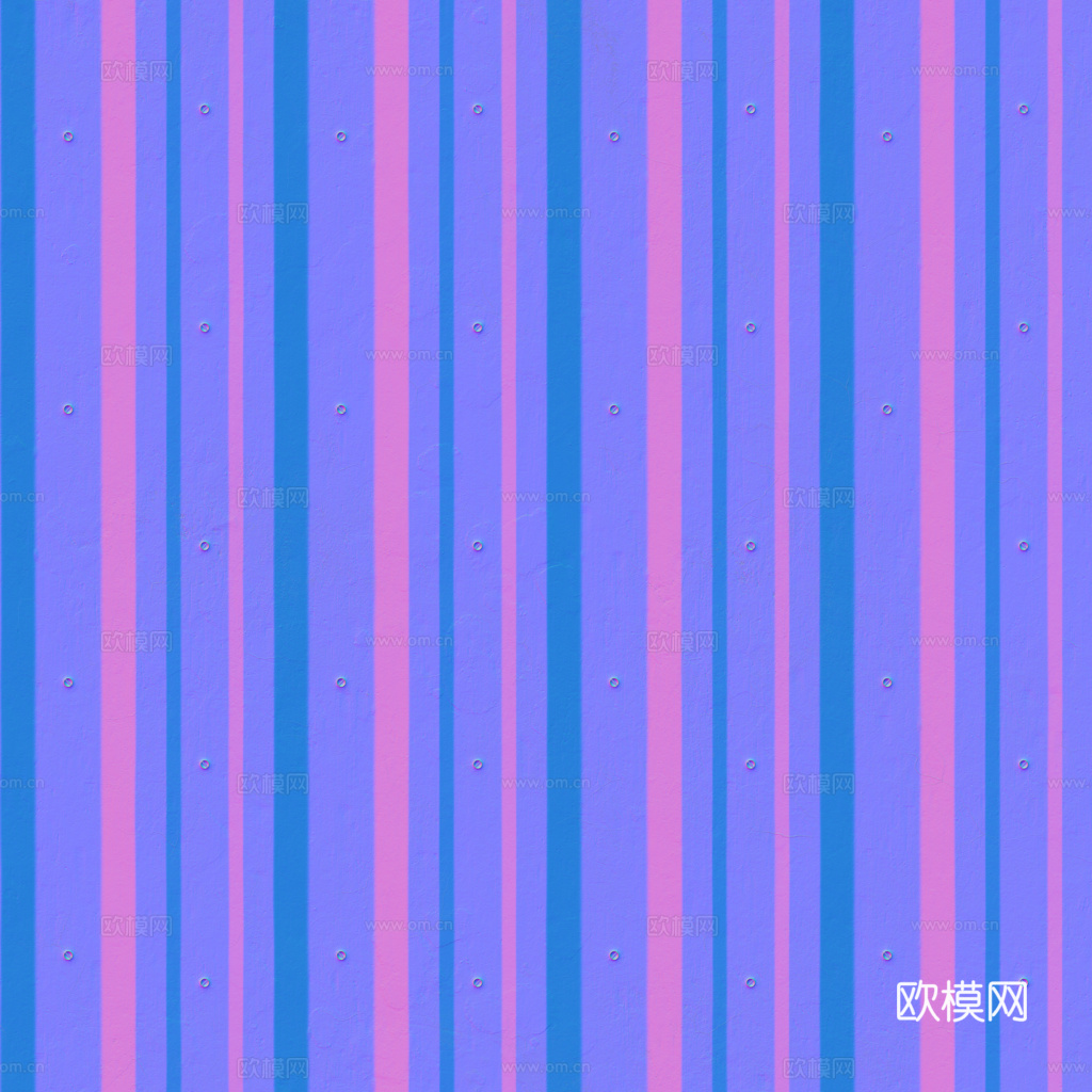 无缝金属波纹板波浪板 PBR材质贴图 1k