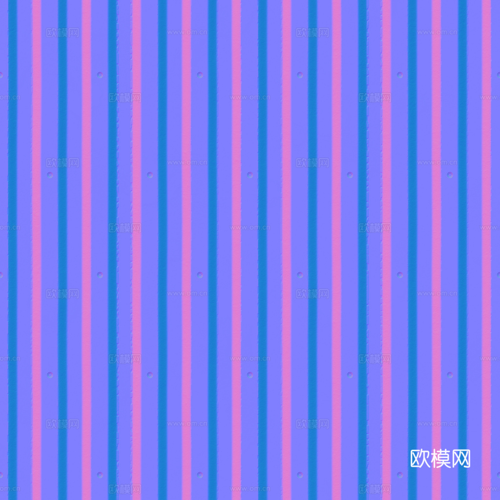 无缝金属波纹板波浪板 PBR材质贴图 1k