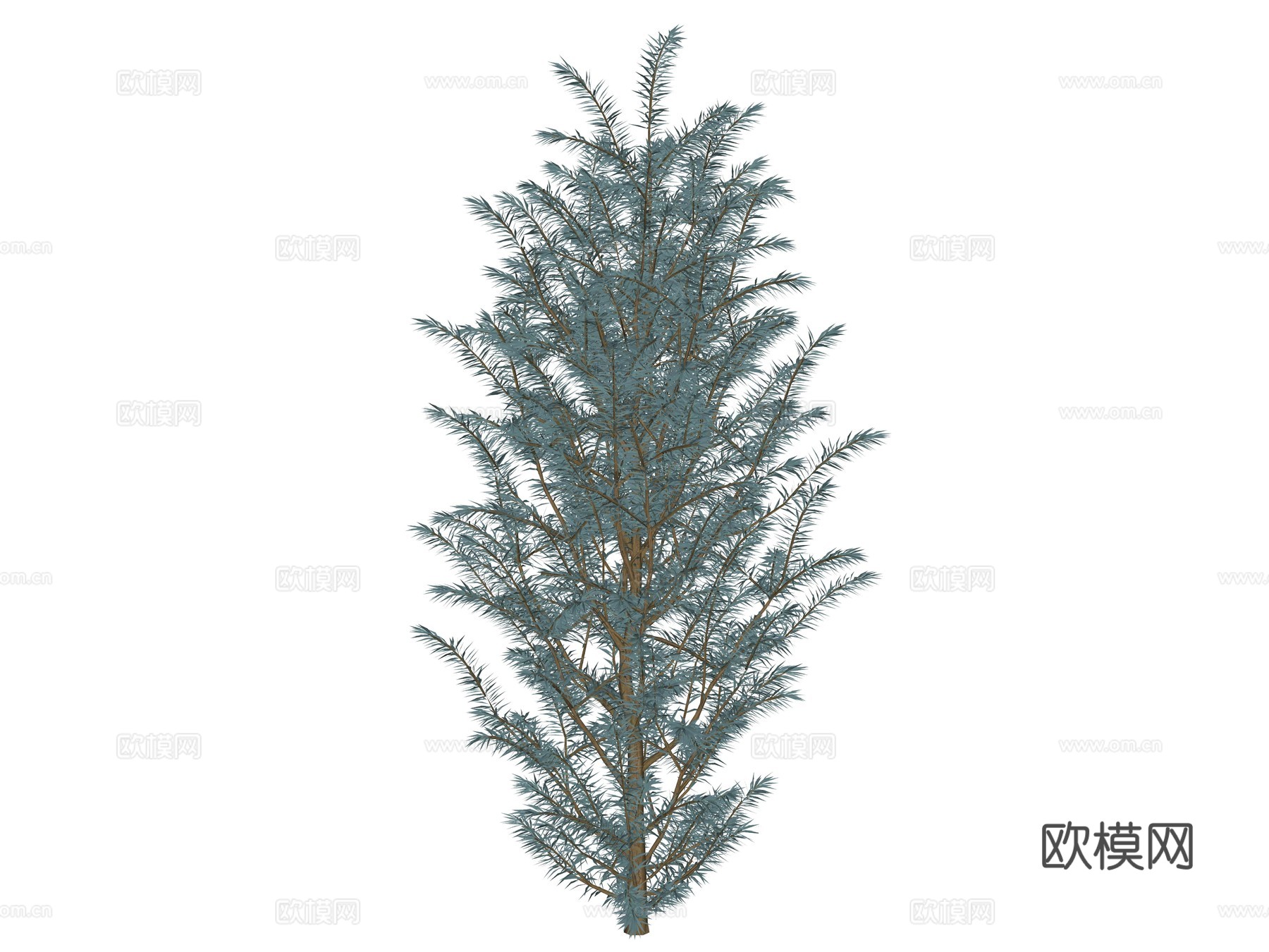 现代植物景观树su模型