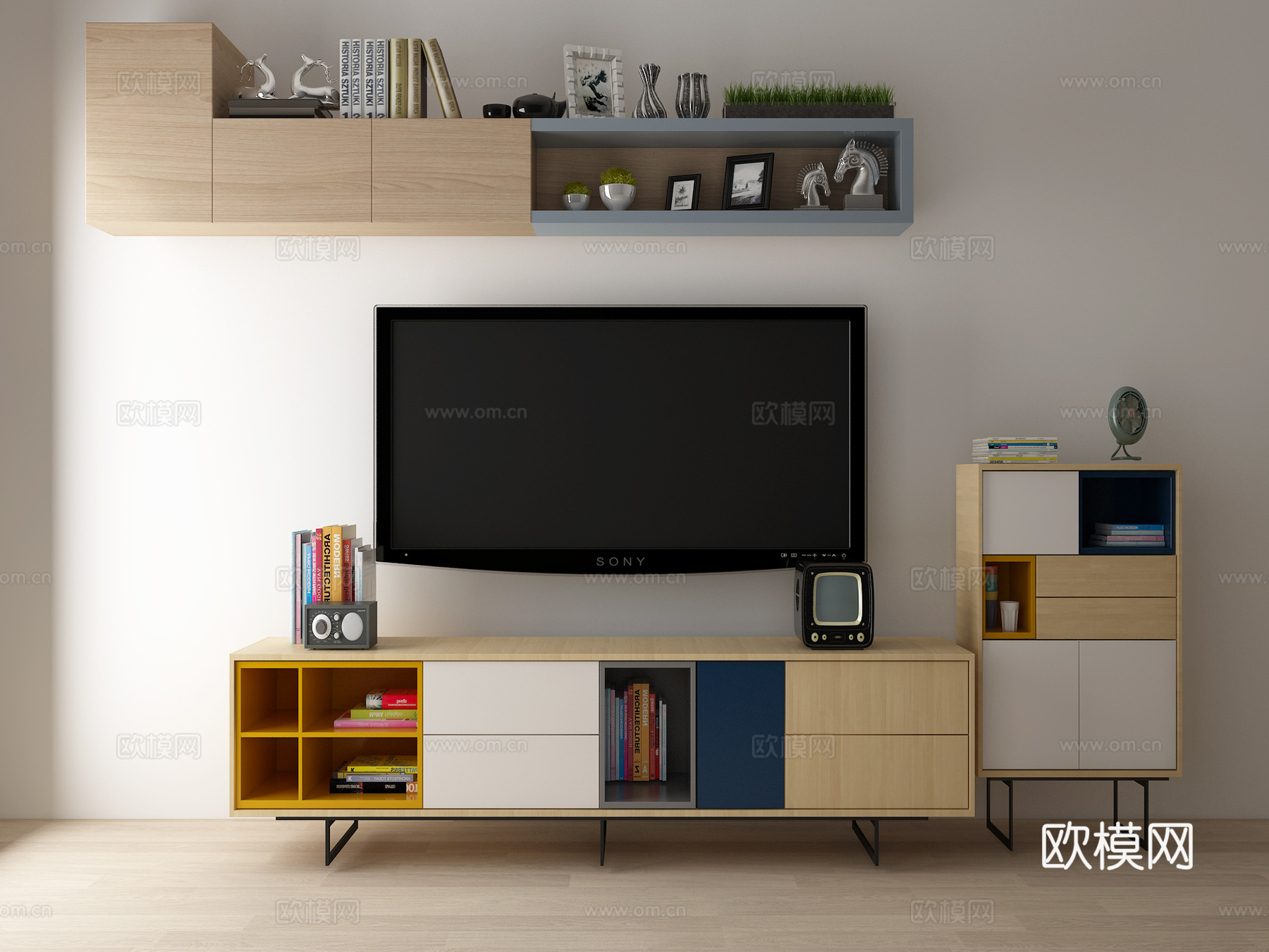 北欧现代北欧 电视柜 玄关柜 置物柜 储物柜 餐边柜 层3d模型下载