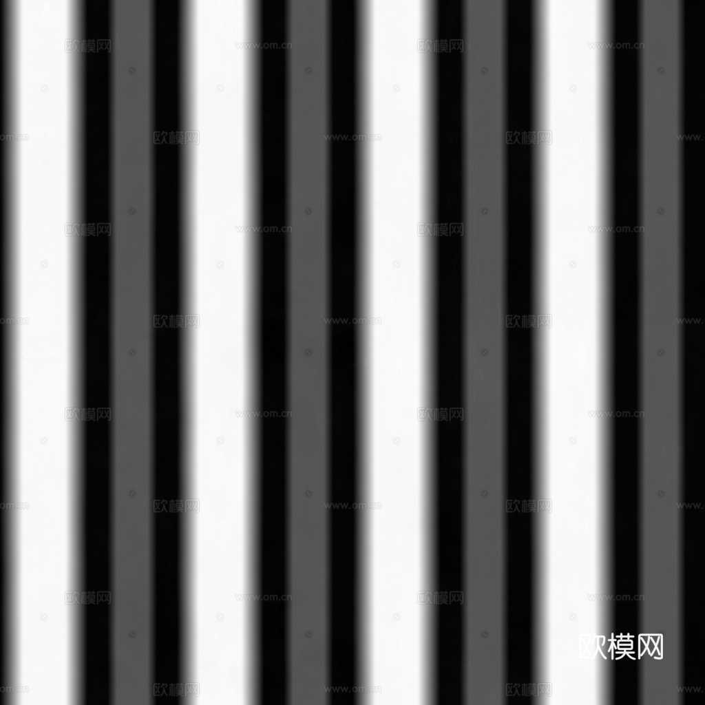 无缝金属波纹板波浪板 PBR材质贴图 1k
