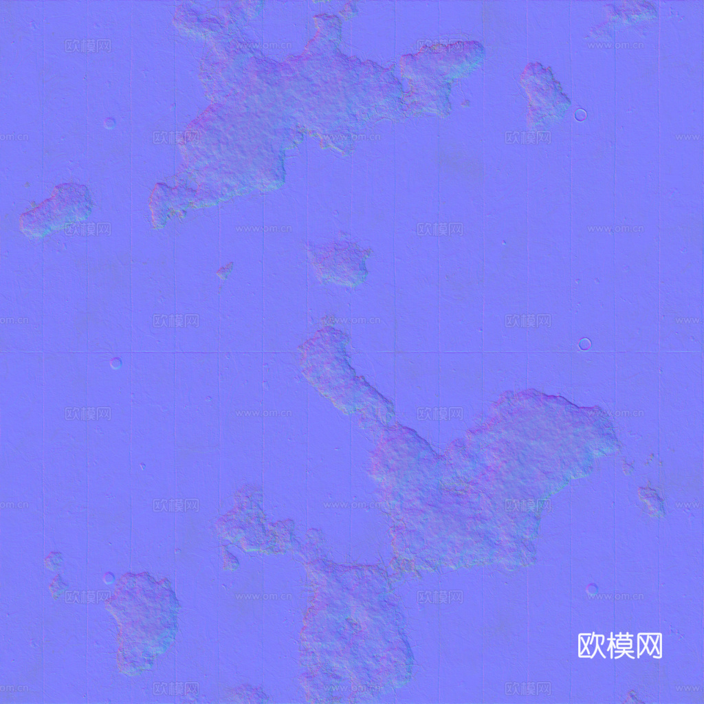无缝破旧装饰混凝土清水混凝土 PBR材质贴图 1k