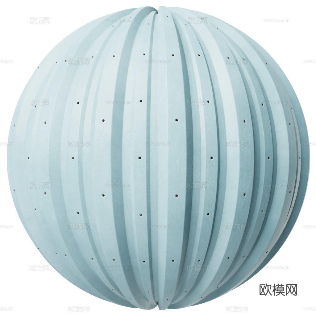 无缝金属波纹板波浪板 PBR材质贴图 2k